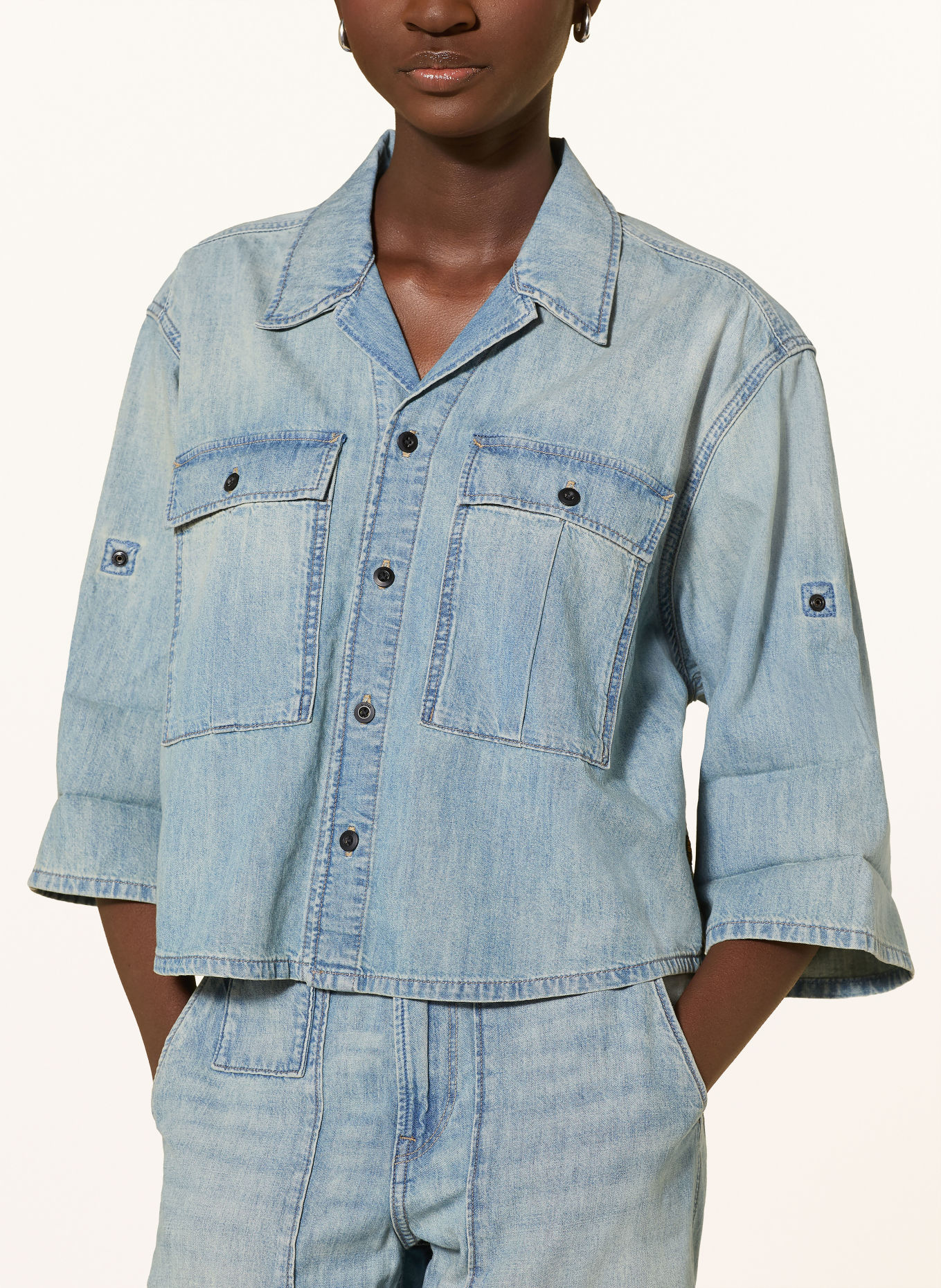 G-Star denim shirt: LIGHT BLUE