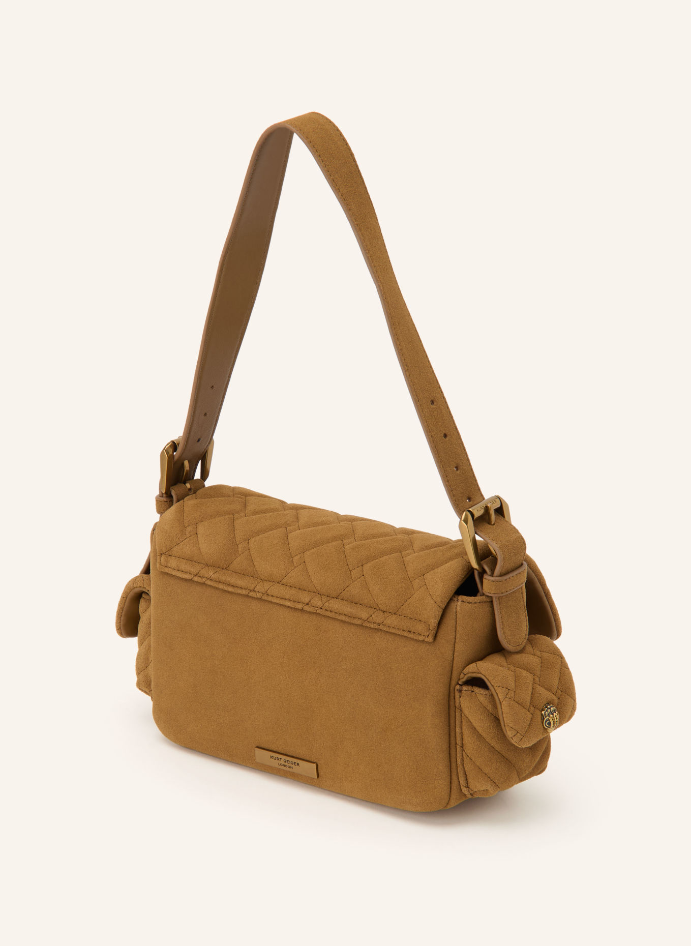 KURT GEIGER Kabelka KENSINGTON MULTIPOCKET: SVĚTLE HNĚDÁ