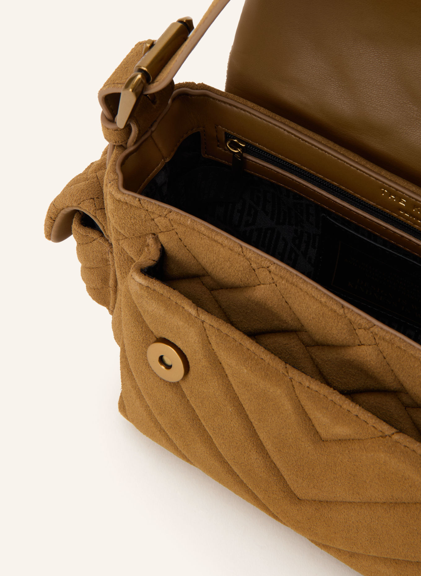 KURT GEIGER Kabelka KENSINGTON MULTIPOCKET: SVĚTLE HNĚDÁ
