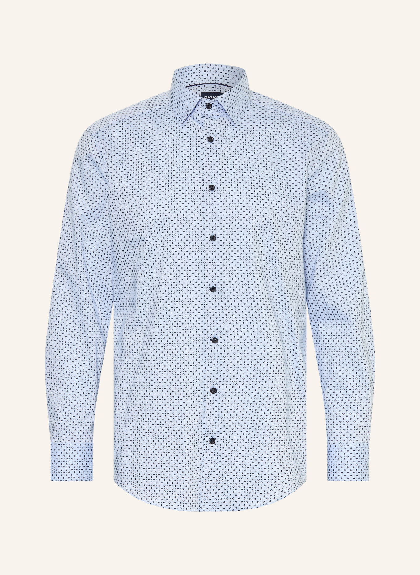 OLYMP Hemd modern fit: HELLBLAU / DUNKELBLAU