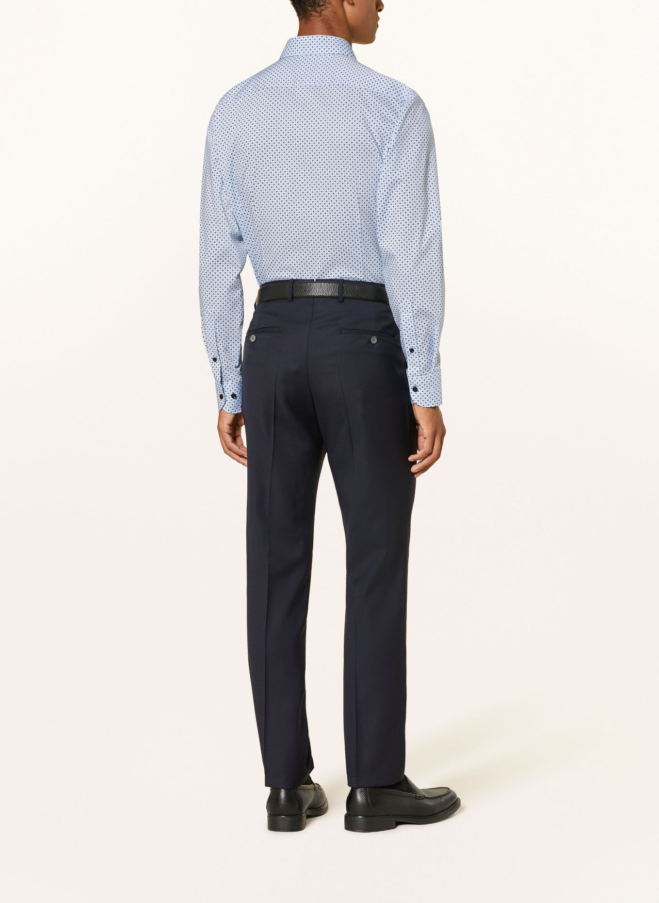 OLYMP Hemd modern fit: HELLBLAU / DUNKELBLAU