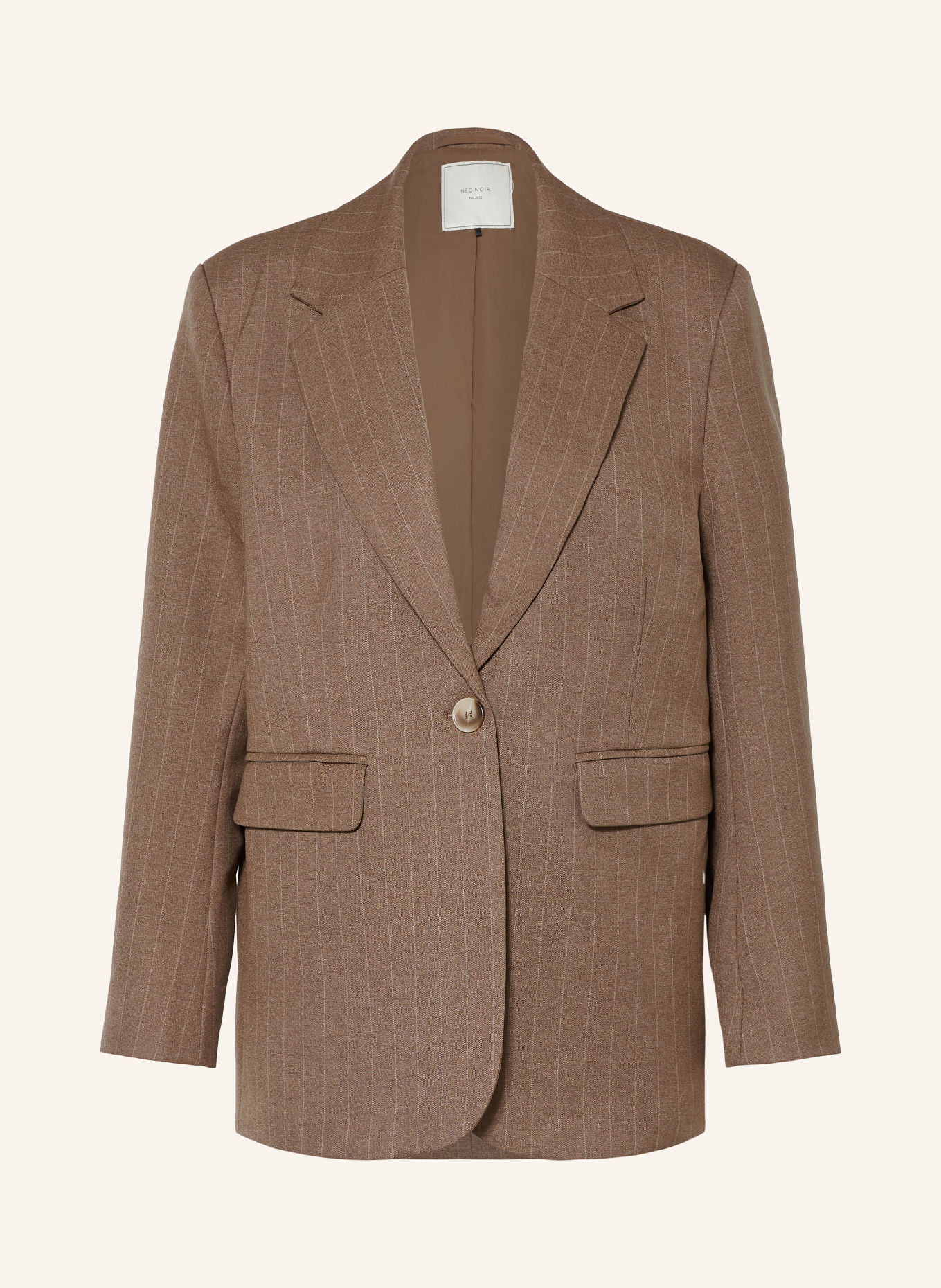 NEO NOIR Oversized blazer GABY: TAUPE / LIGHT GRAY