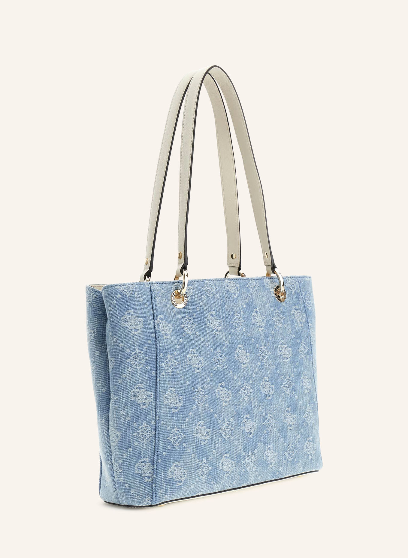 GUESS NOELLE Shoppers: LIGHT BLUE / GOLD / WHITE