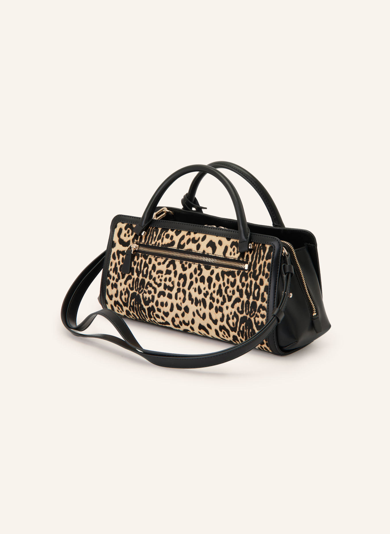 GUESS AUDREY Handbag: BEIGE / BLACK