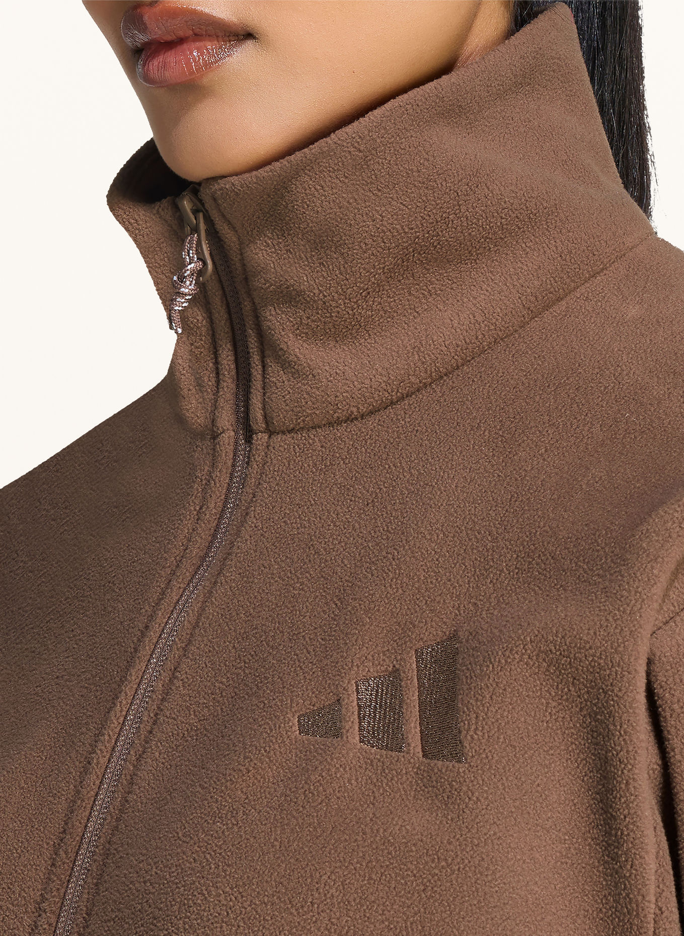adidas TERREX Fleecejacke TERREX MULTI CLIMAWARM FULL ZIP: BRAUN