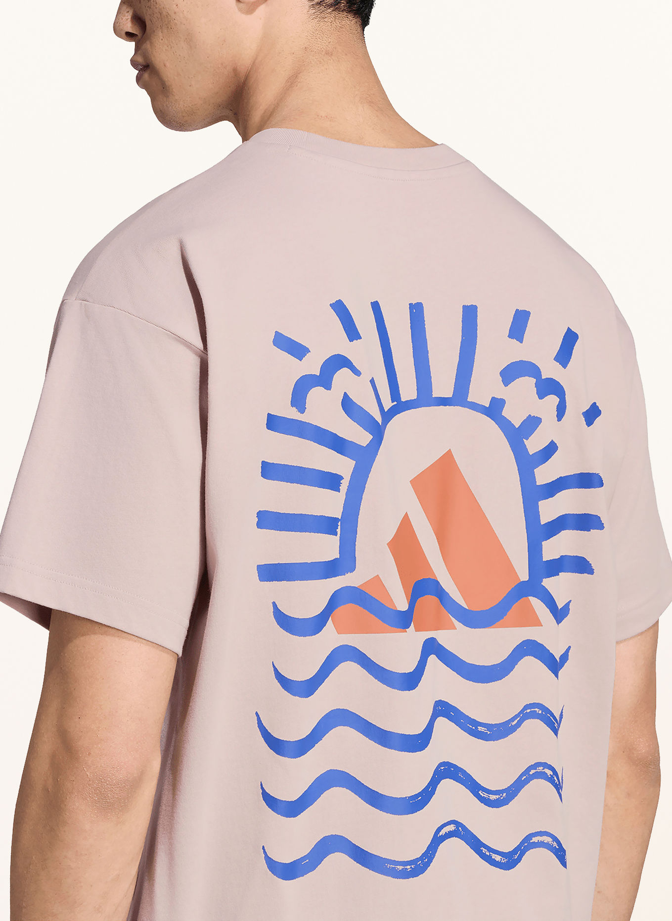 adidas TERREX T-shirt TERREX ELEMENTS GRAPHIC: BLADORÓŻOWY / POMARAŃCZOWY / NIEBIESKI