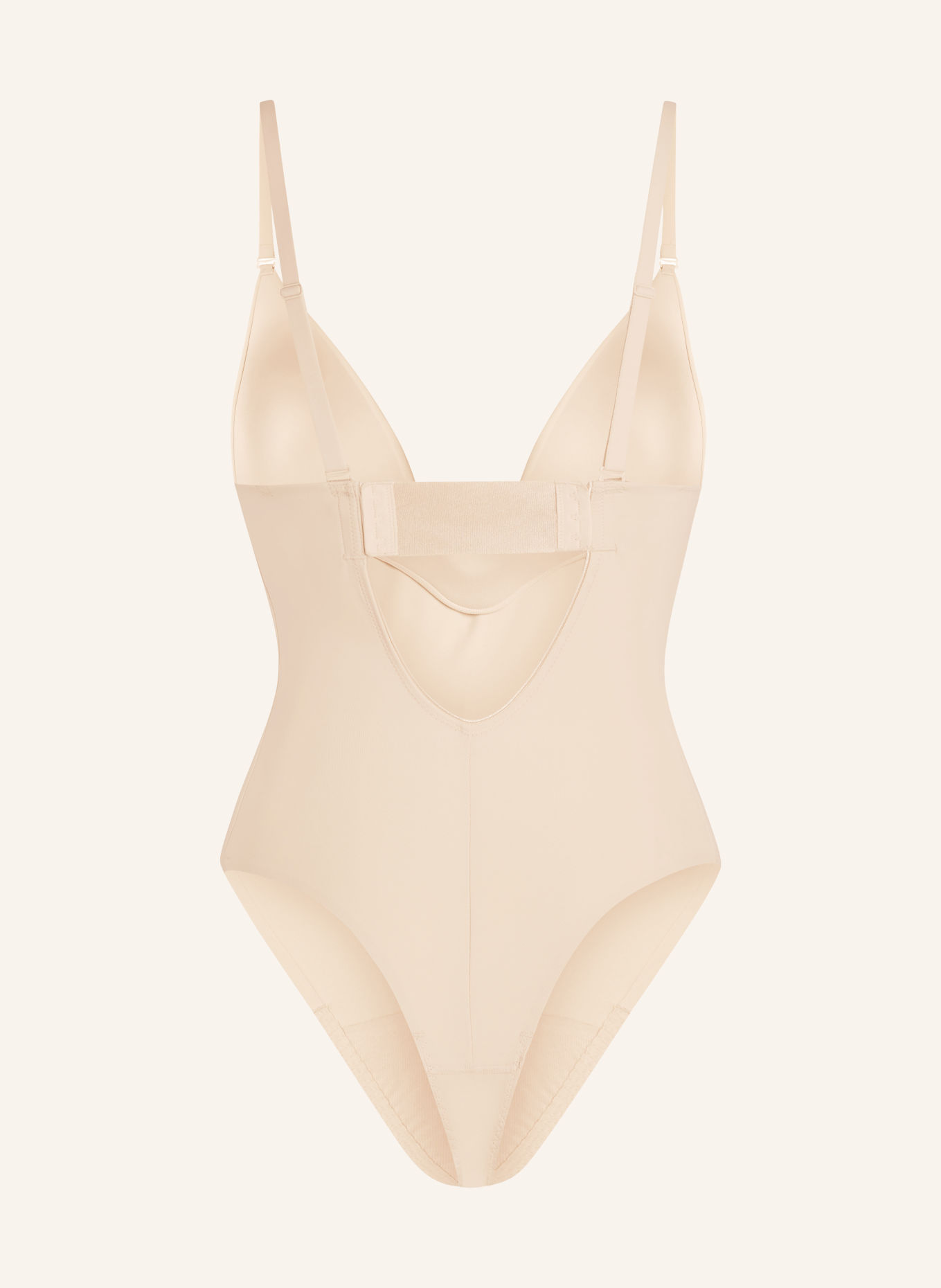 SPANX Body modelujące SPANXSHAPE™ SUIT YOUR FANCY PLUNGE LOW BACK THONG BODYSUIT: BEŻOWY