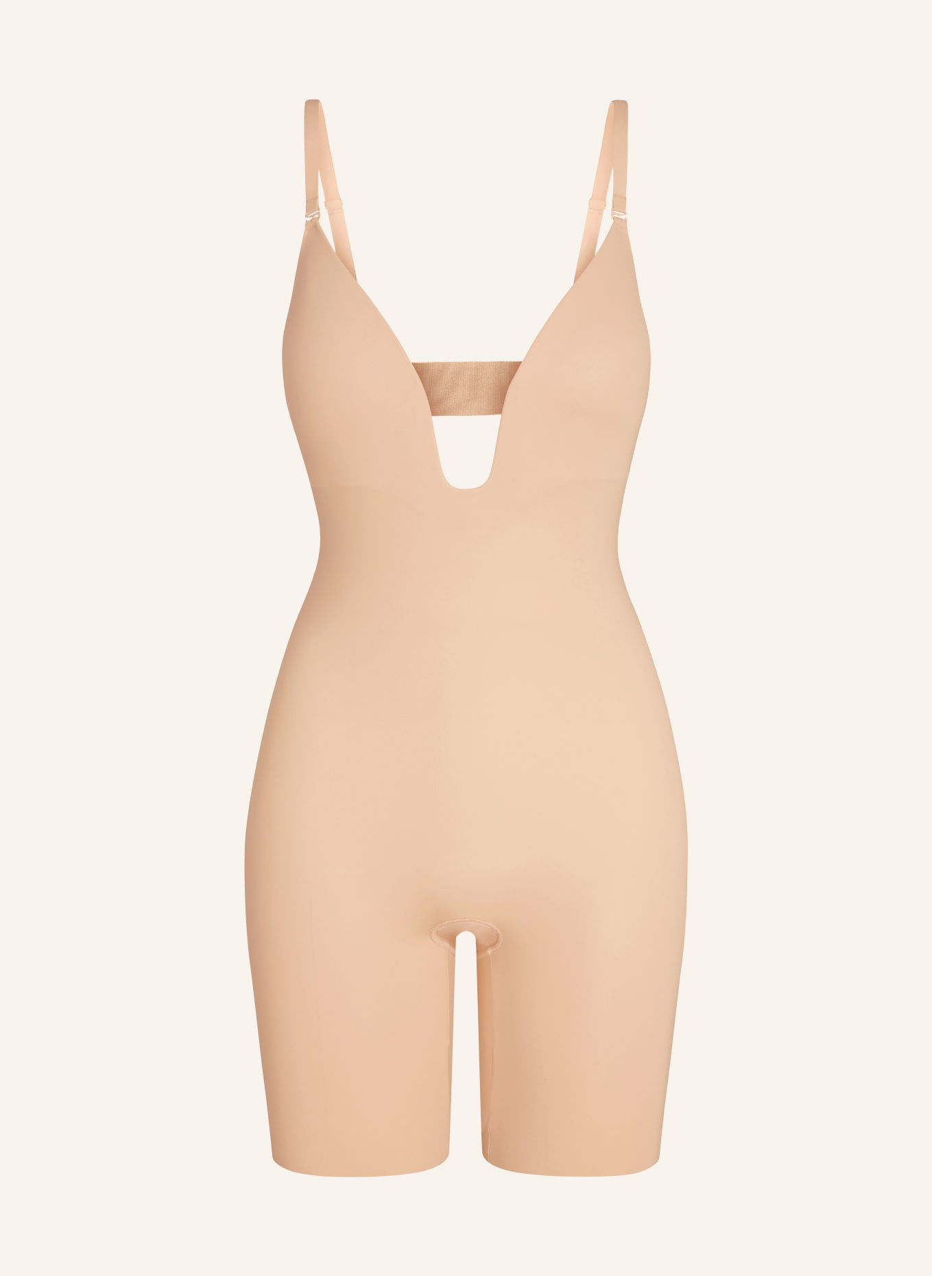 SPANX Body modelujące SPANXSHAPE™ SUIT YOUR FANCY PLUNGE LOW BACK MT BS: BEŻOWY