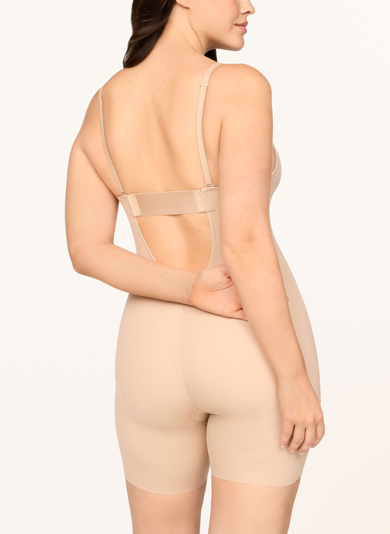 SPANX SPANXSHAPE™ Shapewear bodysuit SUIT YOUR FANCY PLUNGE LOW BACK MT BS Shaping Bodysuit: BEIGE