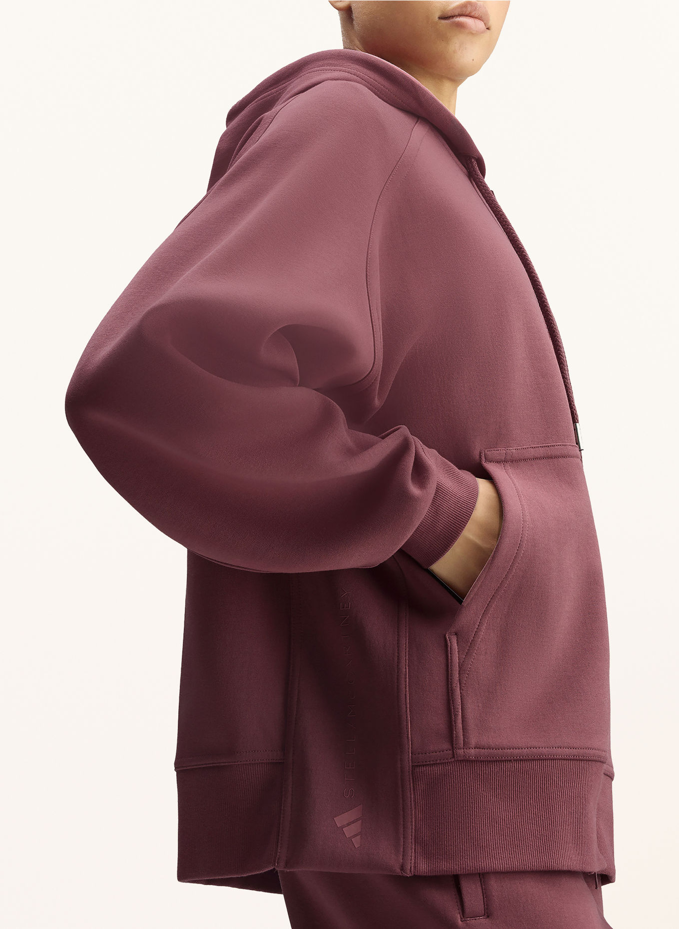adidas by Stella McCartney ADIDAS BY STELLA MCCARTNEY Zip-up sweatshirt Jacket: DUSKY PINK
