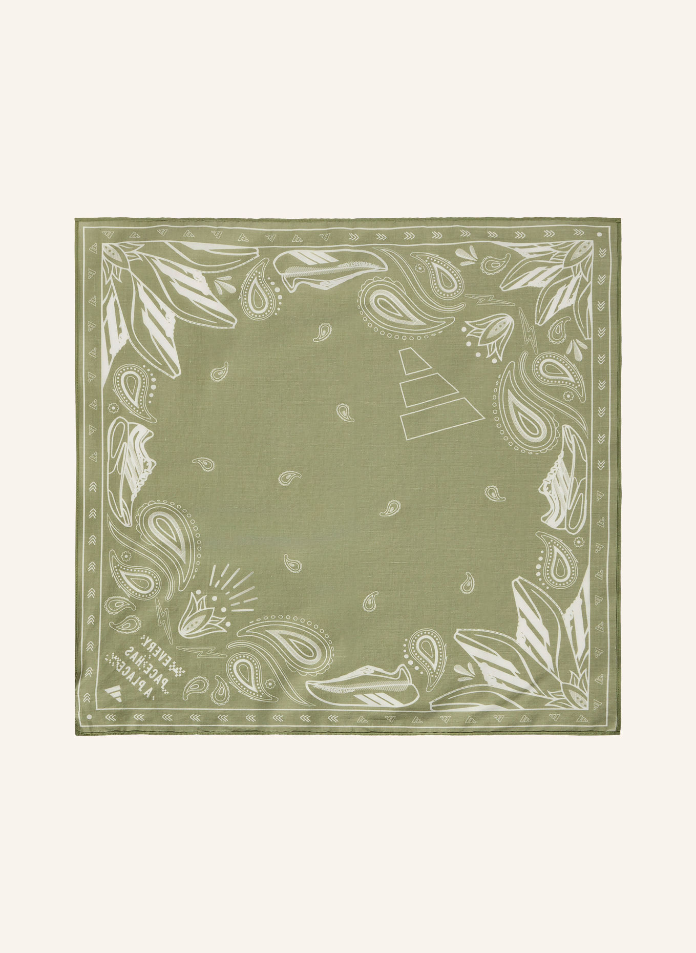 adidas Multifunktionstuch RUNNING BANDANA: HELLGRÜN / WEISS