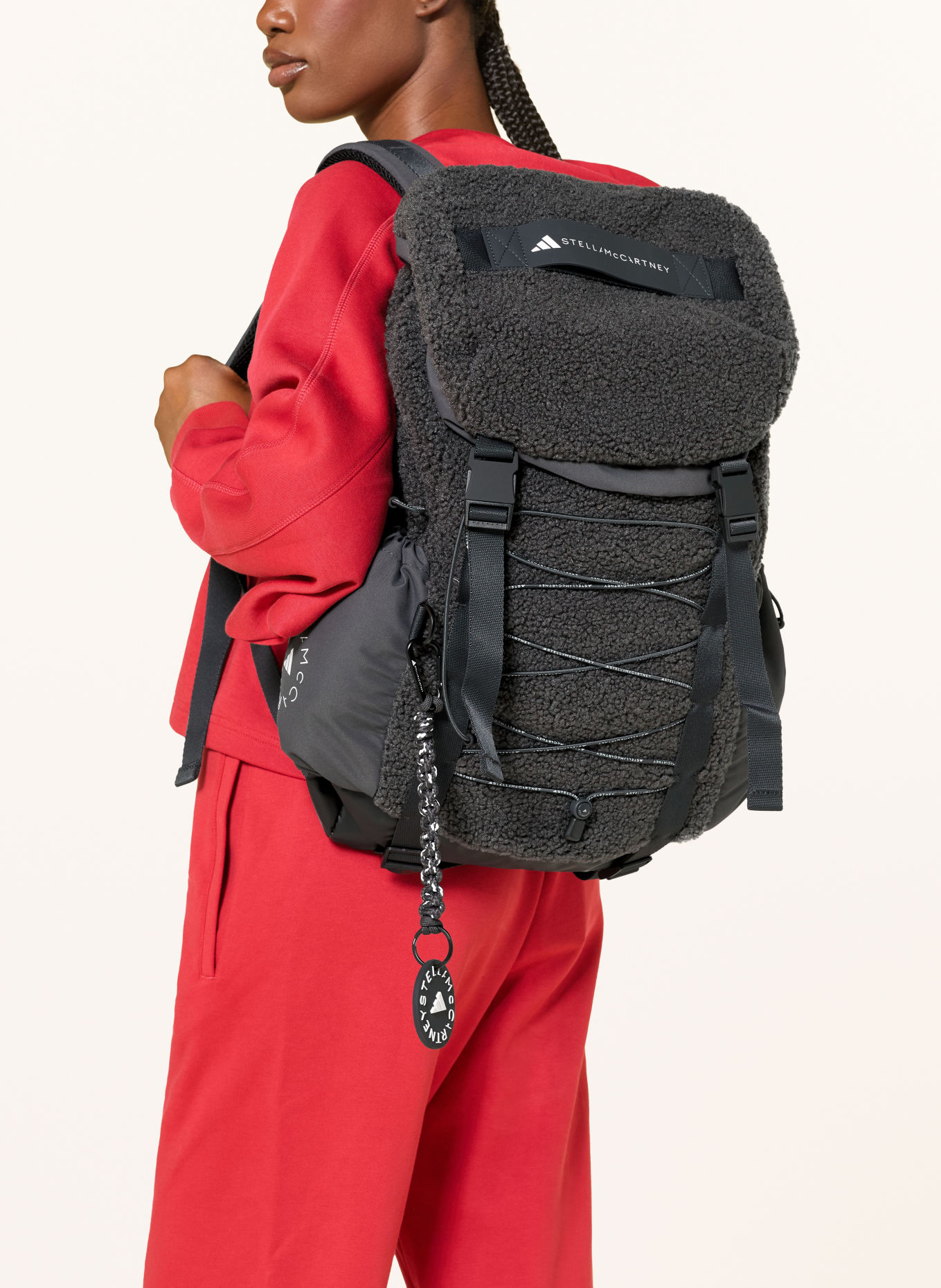 adidas by Stella McCartney Rucsac ADIDAS BY STELLA MCCARTNEY 23 l: GRI ÎNCHIS / NEGRU