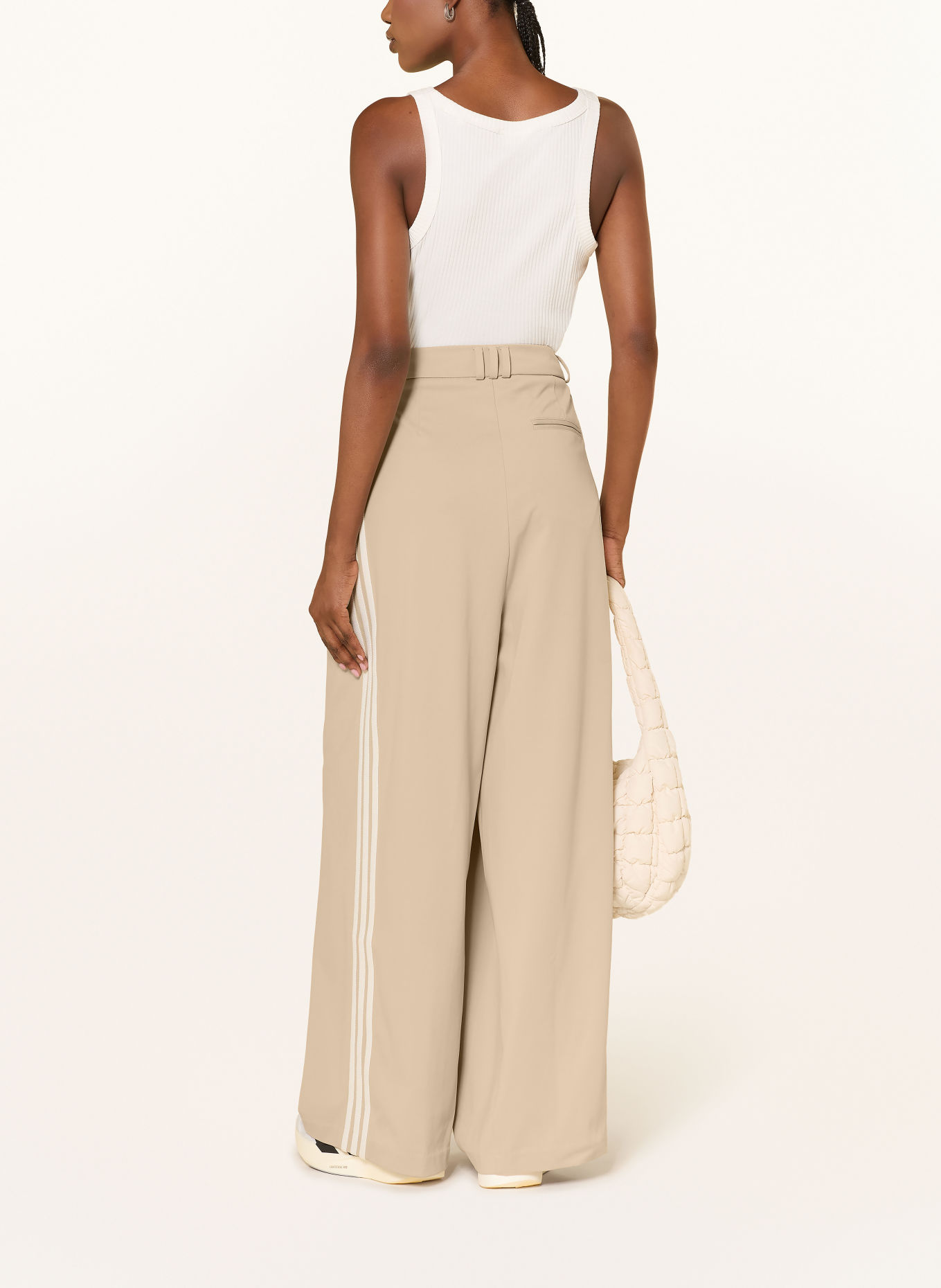 adidas Originals Trackpants PLEATED: ECRU / WIT