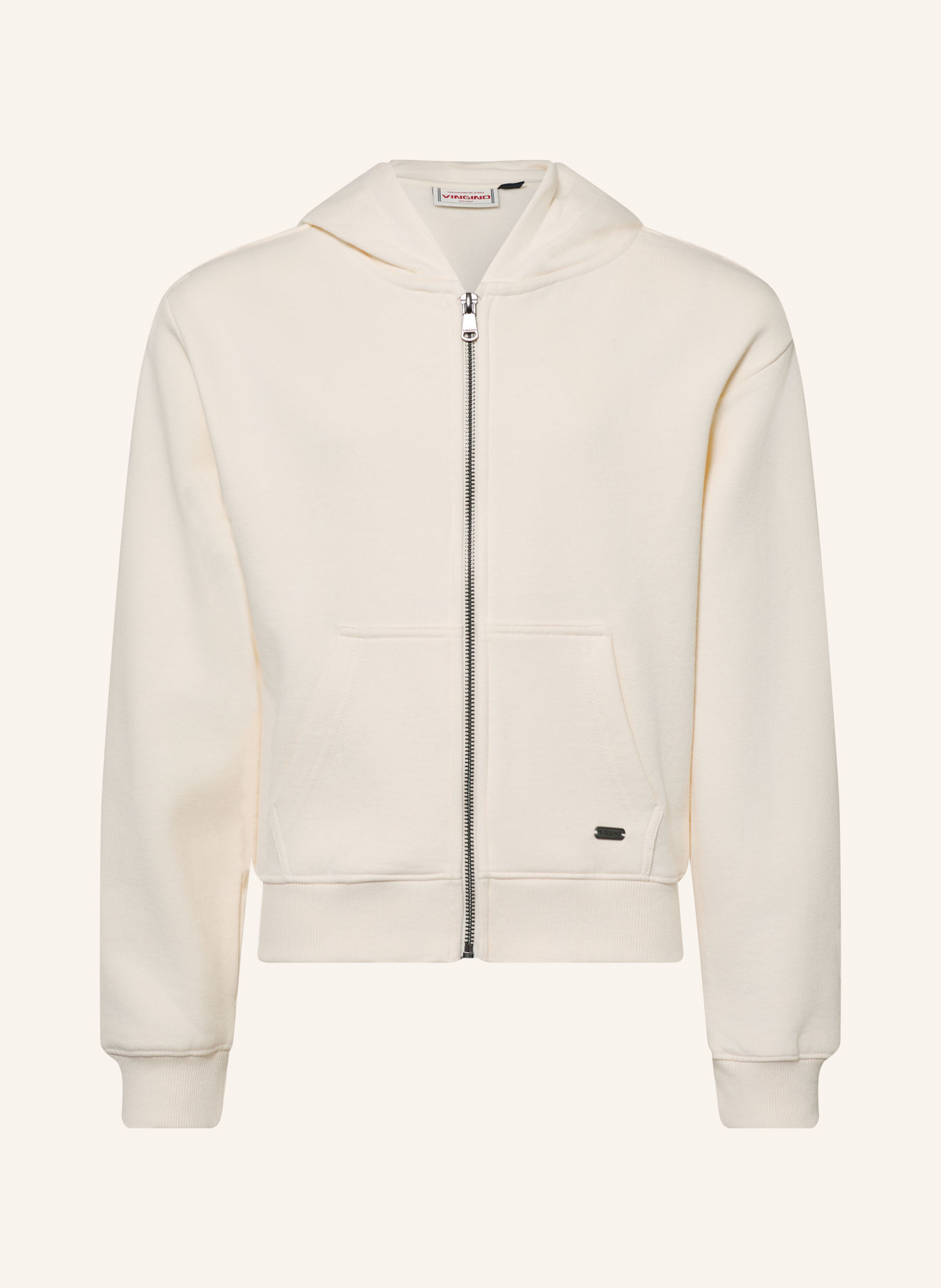 VINGINO Sweatjacke NIMRA: WEISS / ROSÉGOLD