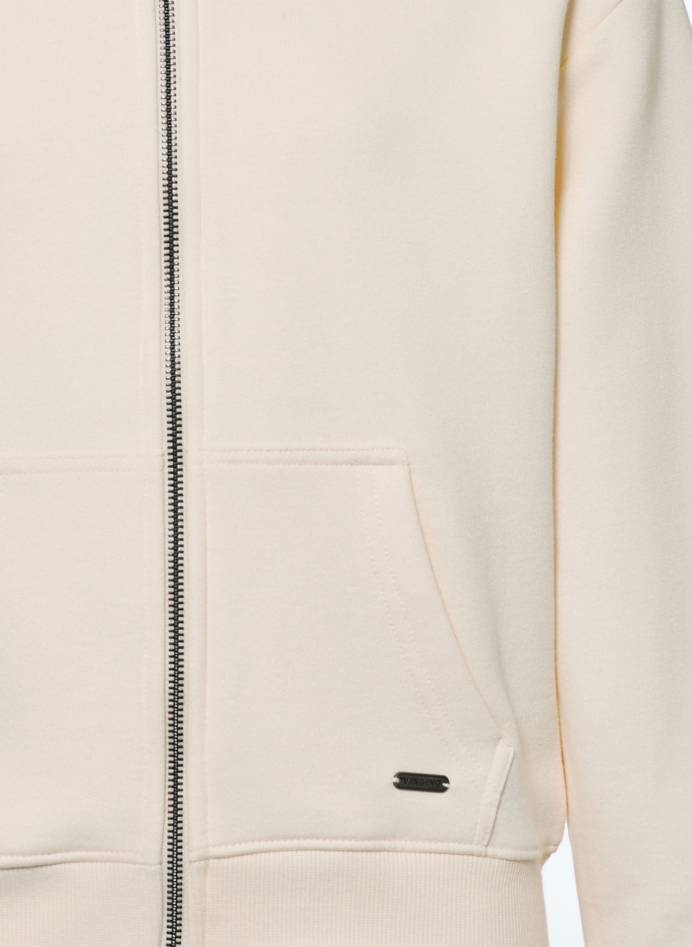 VINGINO Sweatjacke NIMRA: WEISS / ROSÉGOLD