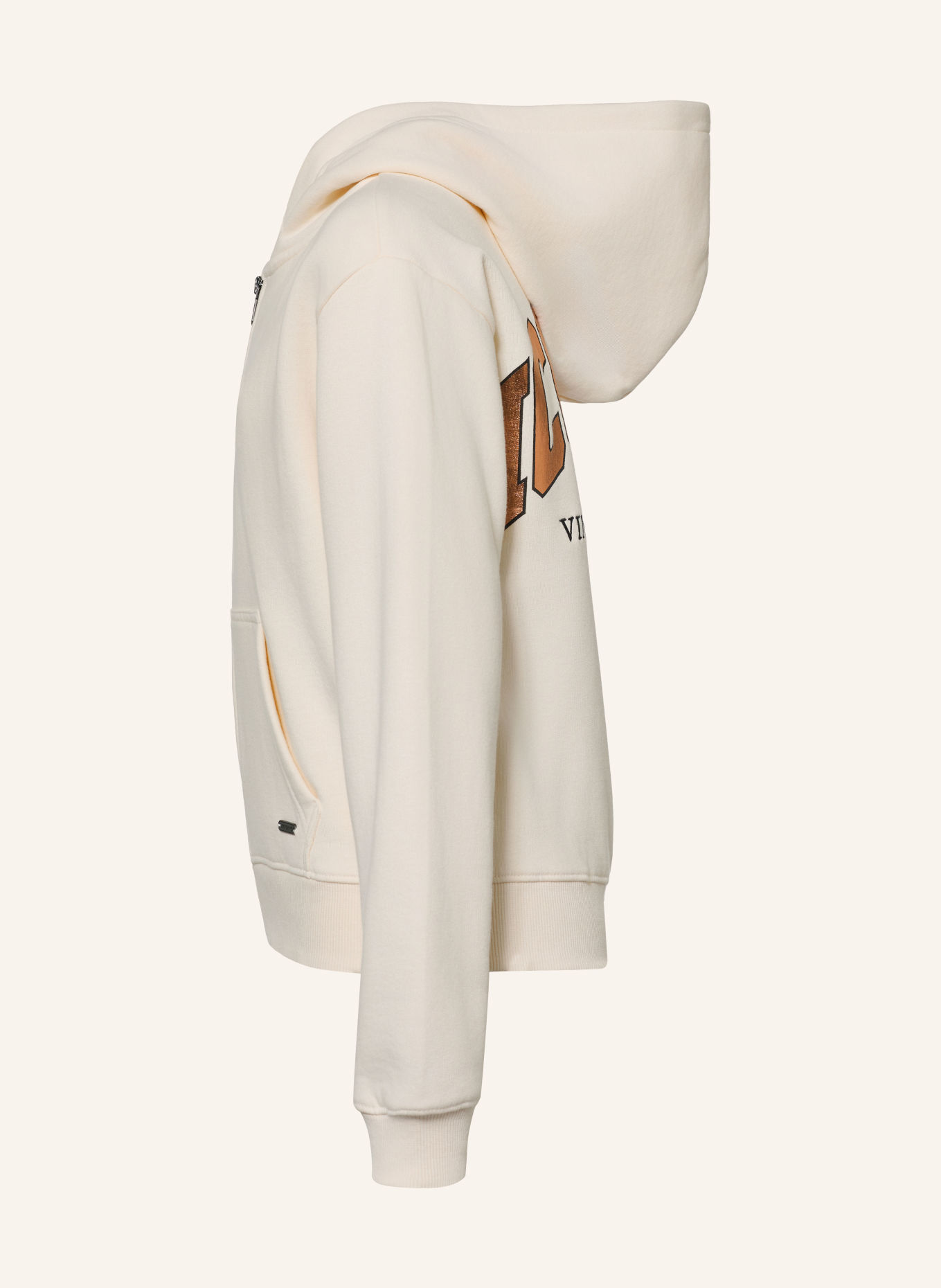 VINGINO Sweatjacke NIMRA: WEISS / ROSÉGOLD