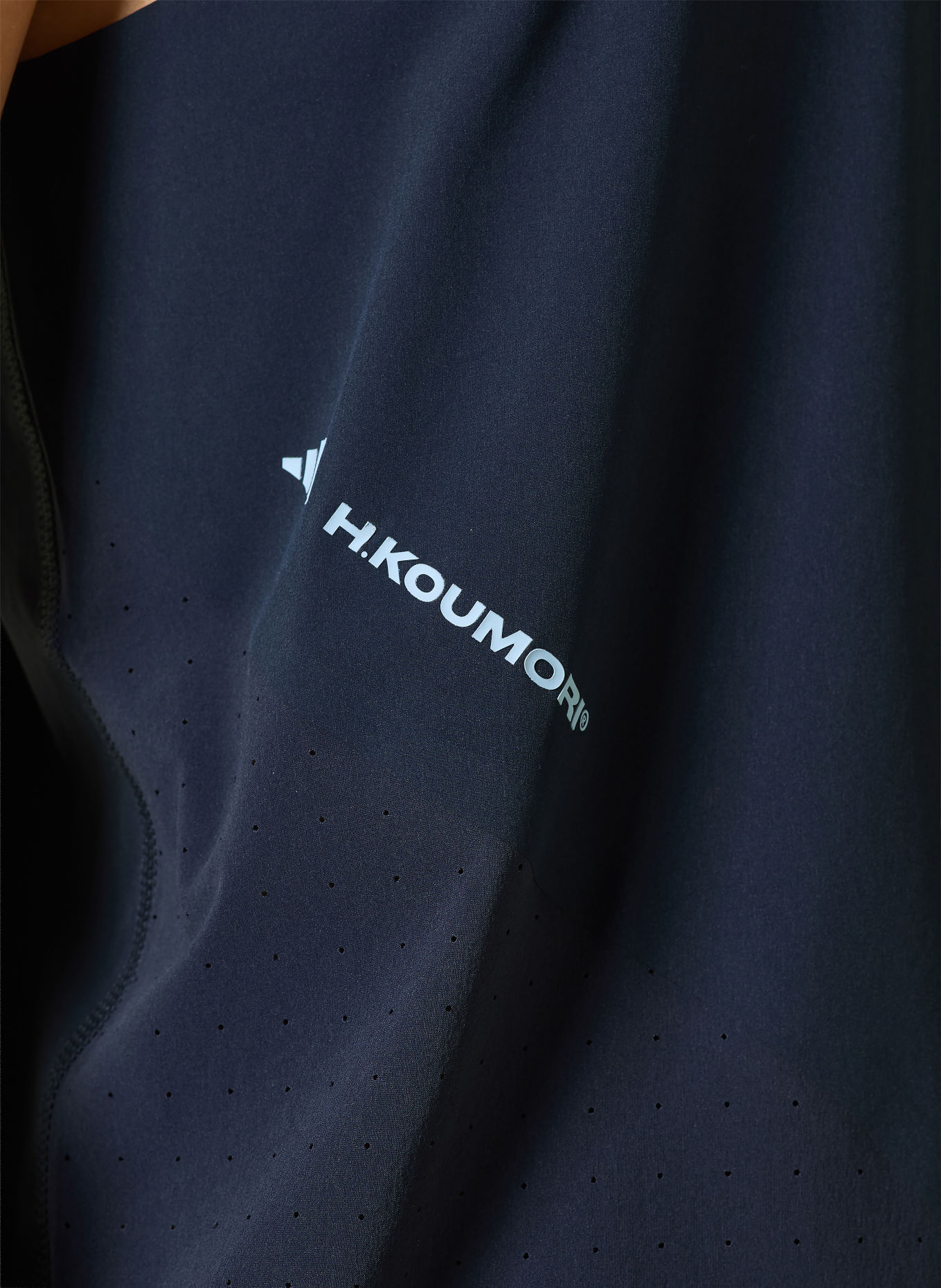 adidas Functional top HERMANOS KOUMORI RUNNING: DARK BLUE / LIGHT BLUE