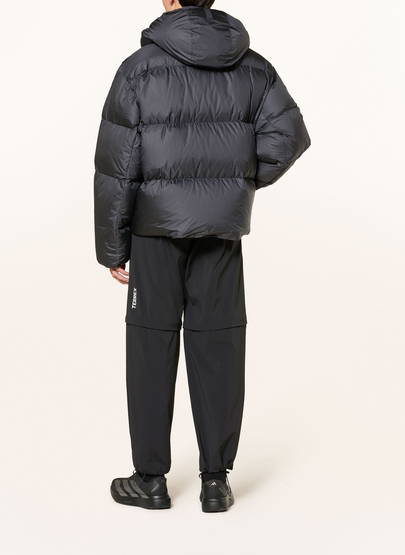adidas Jachetă din puf Z.N.E. cu glugă detașabilă: NEGRU
