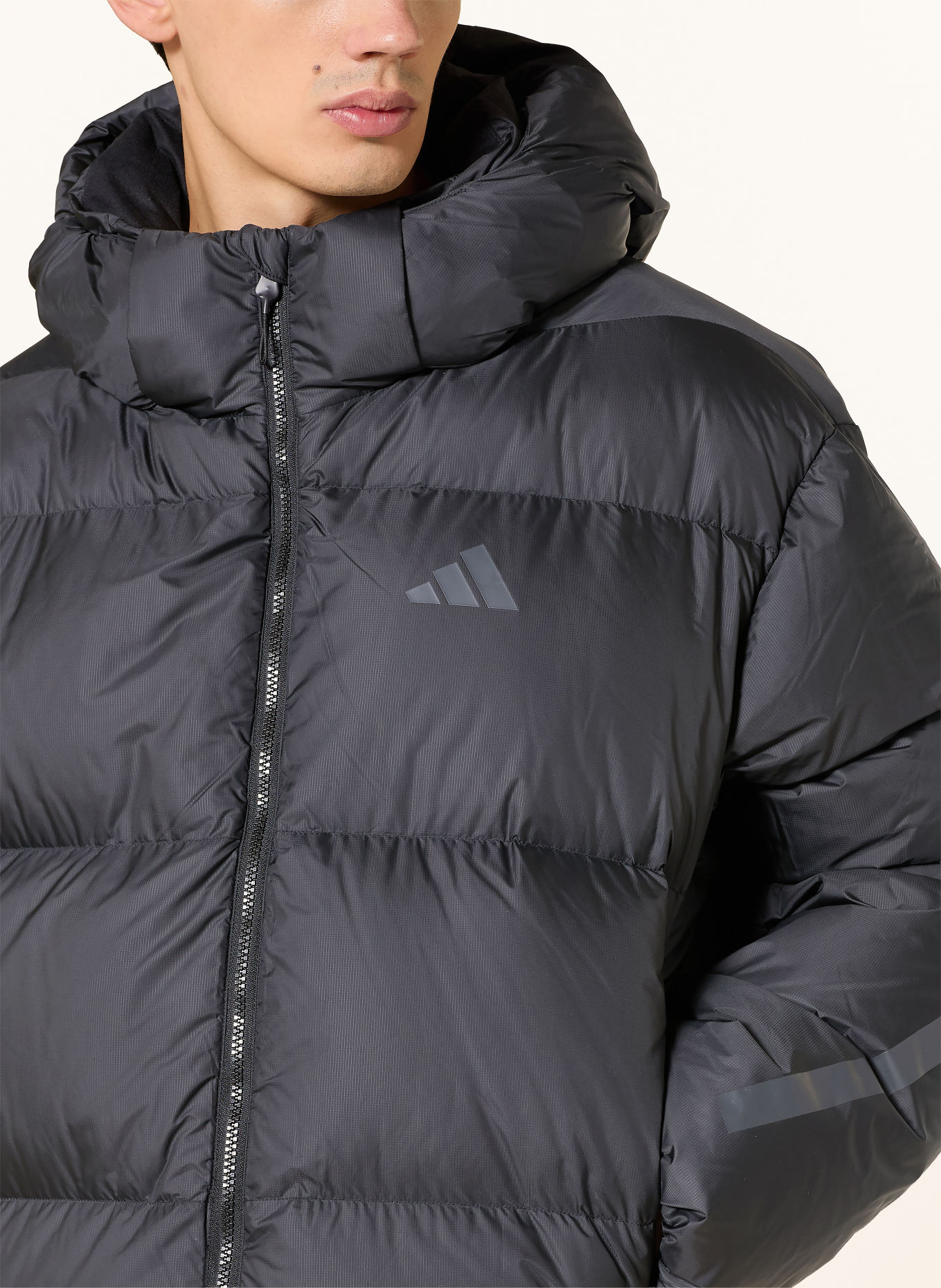 adidas Jachetă din puf Z.N.E. cu glugă detașabilă: NEGRU