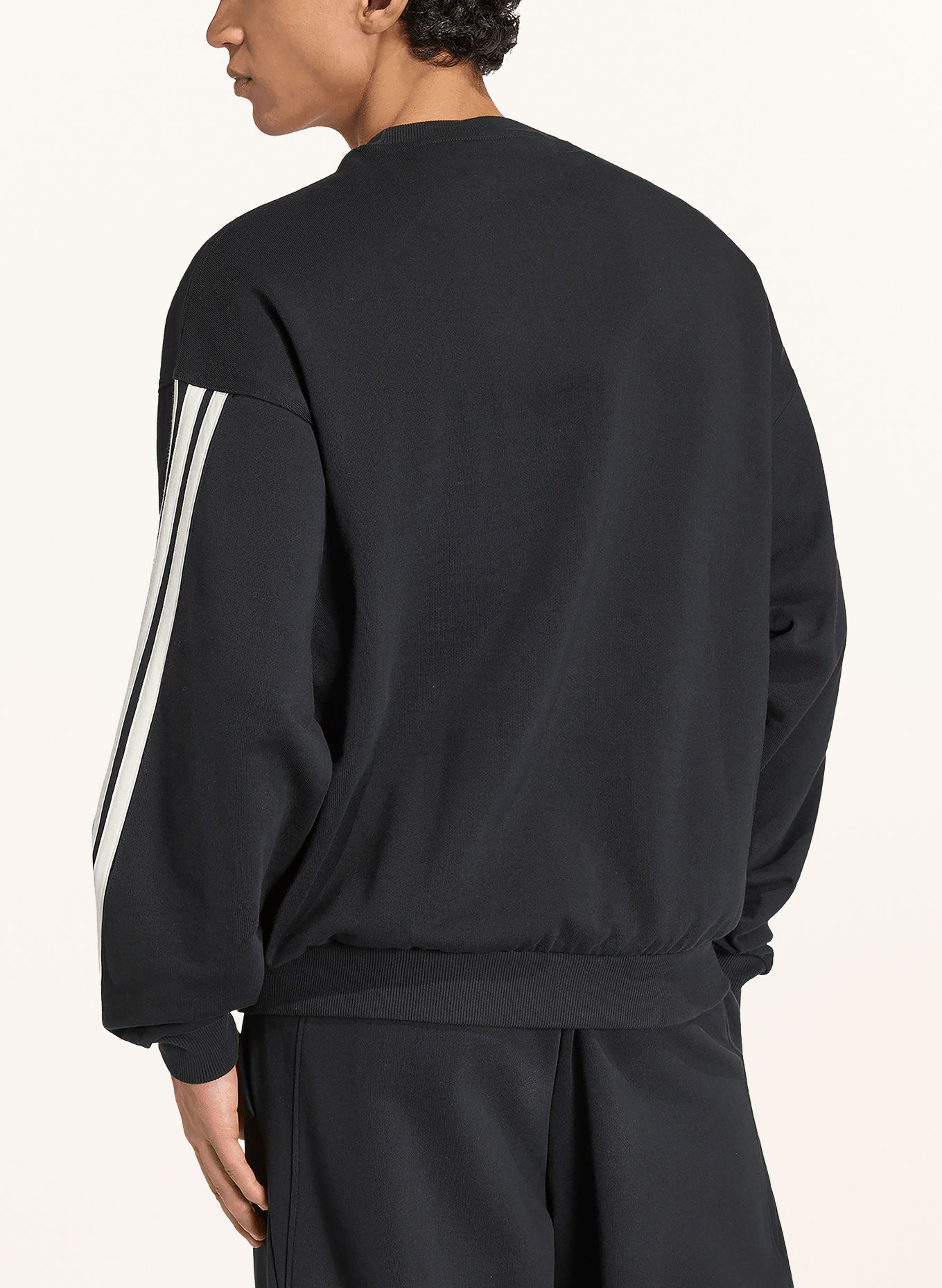 adidas Sweatshirt ESSENTIALS 3-STREEP: ZWART / WIT