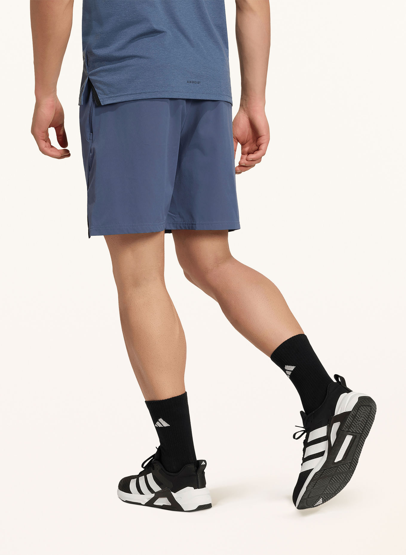 adidas Trainingsshort DESIGNED FOR TRAINING: BLAUW / ZWART