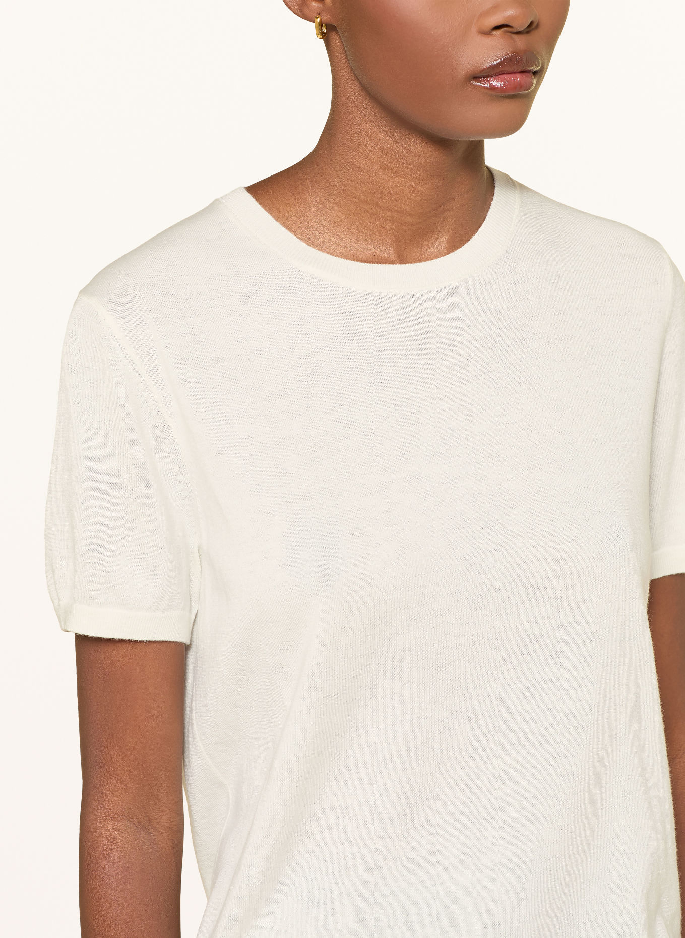 HUGO Gebreid shirt SESSINAK: WIT
