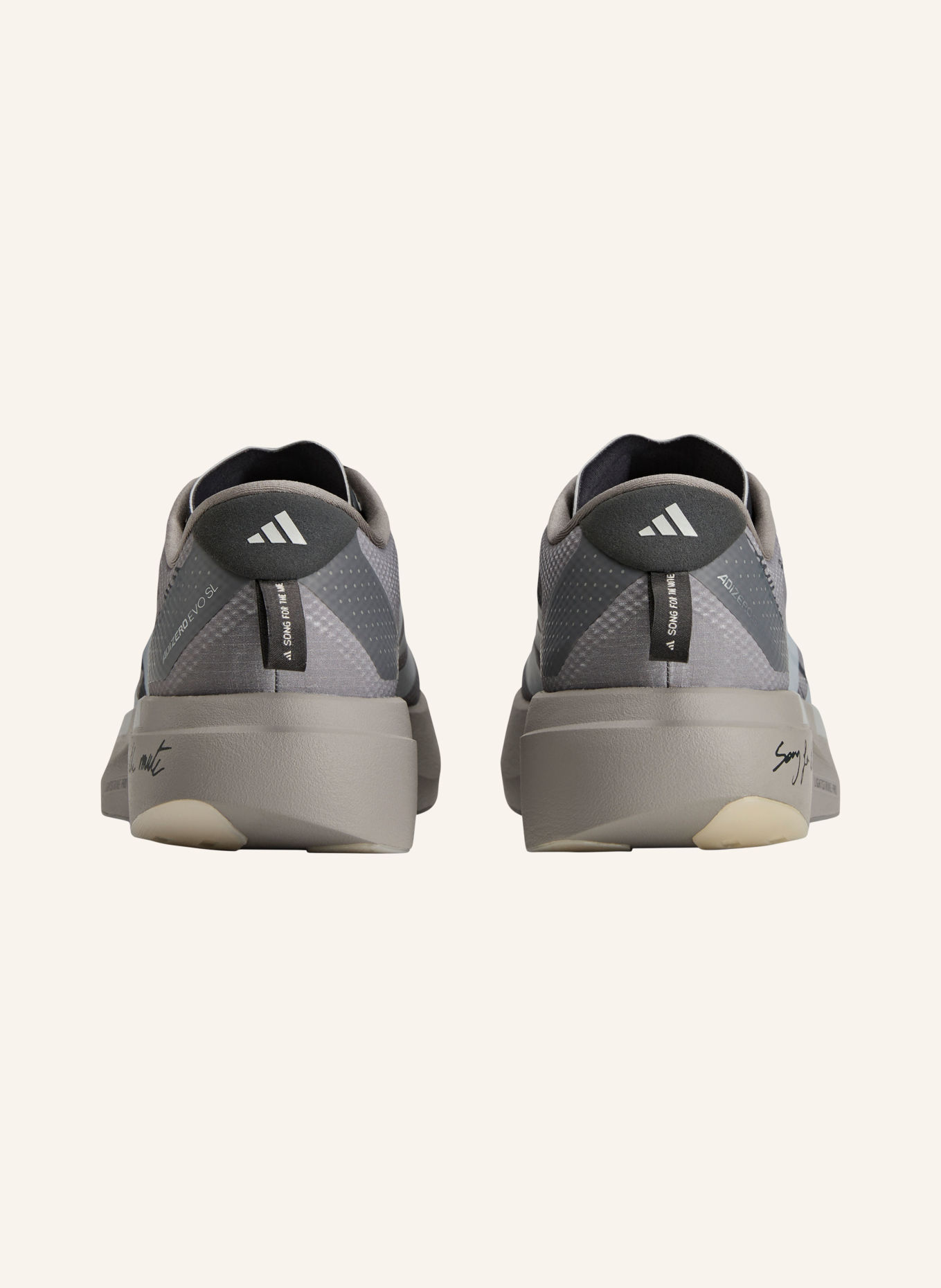 adidas Běžecké boty ADIZERO EVO SL: ŠEDÁ / SVĚTLE ŠEDÁ / TMAVĚ ŠEDÁ