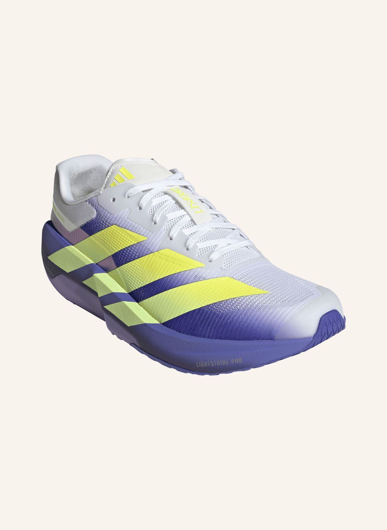 adidas Trainingsschuhe ADIZERO DROPSET PRO TRAINER: BLAU / NEONGELB / WEISS