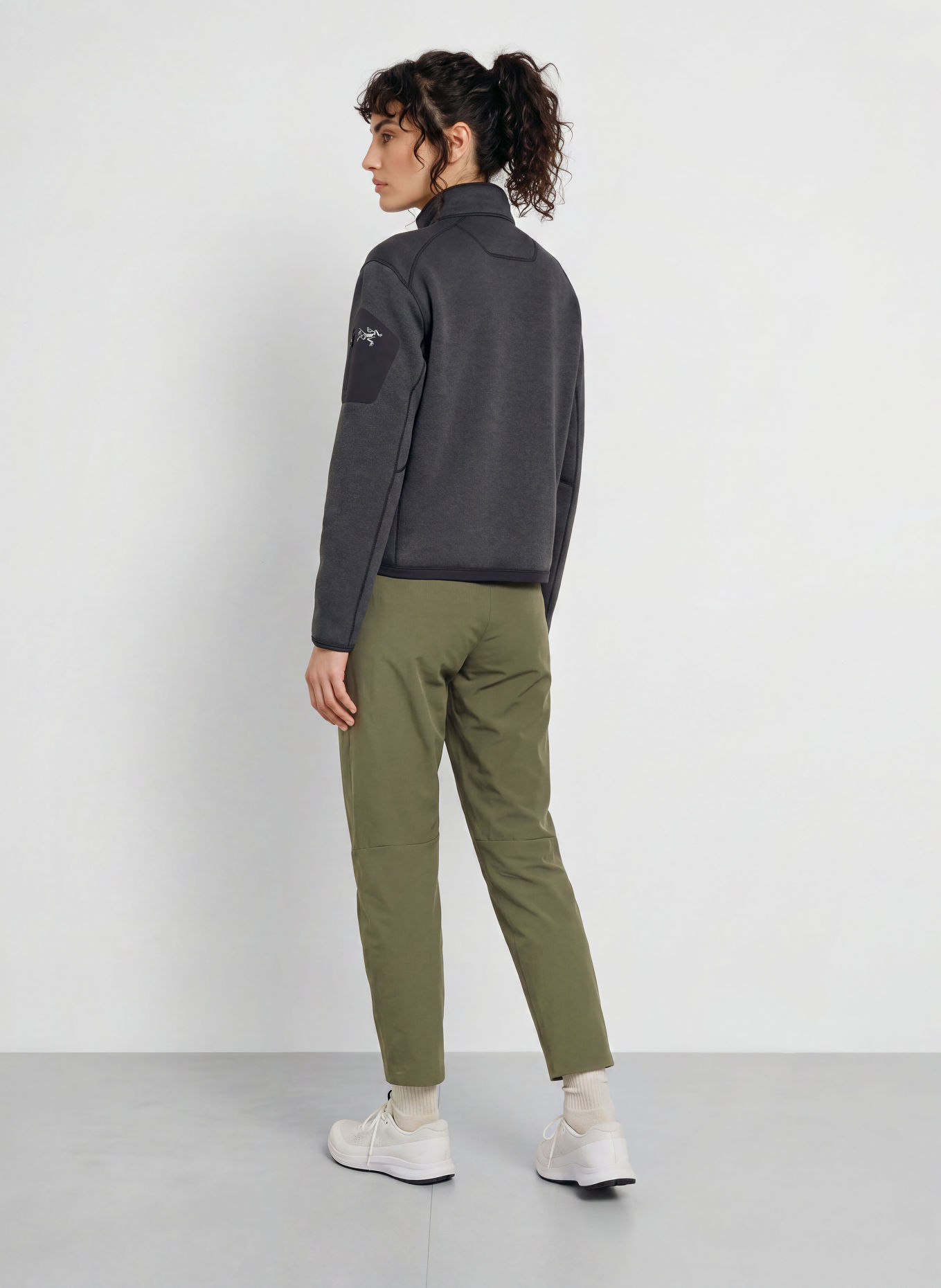 ARC'TERYX Fleece-Troyer COVERT: SCHWARZ / DUNKELGRAU