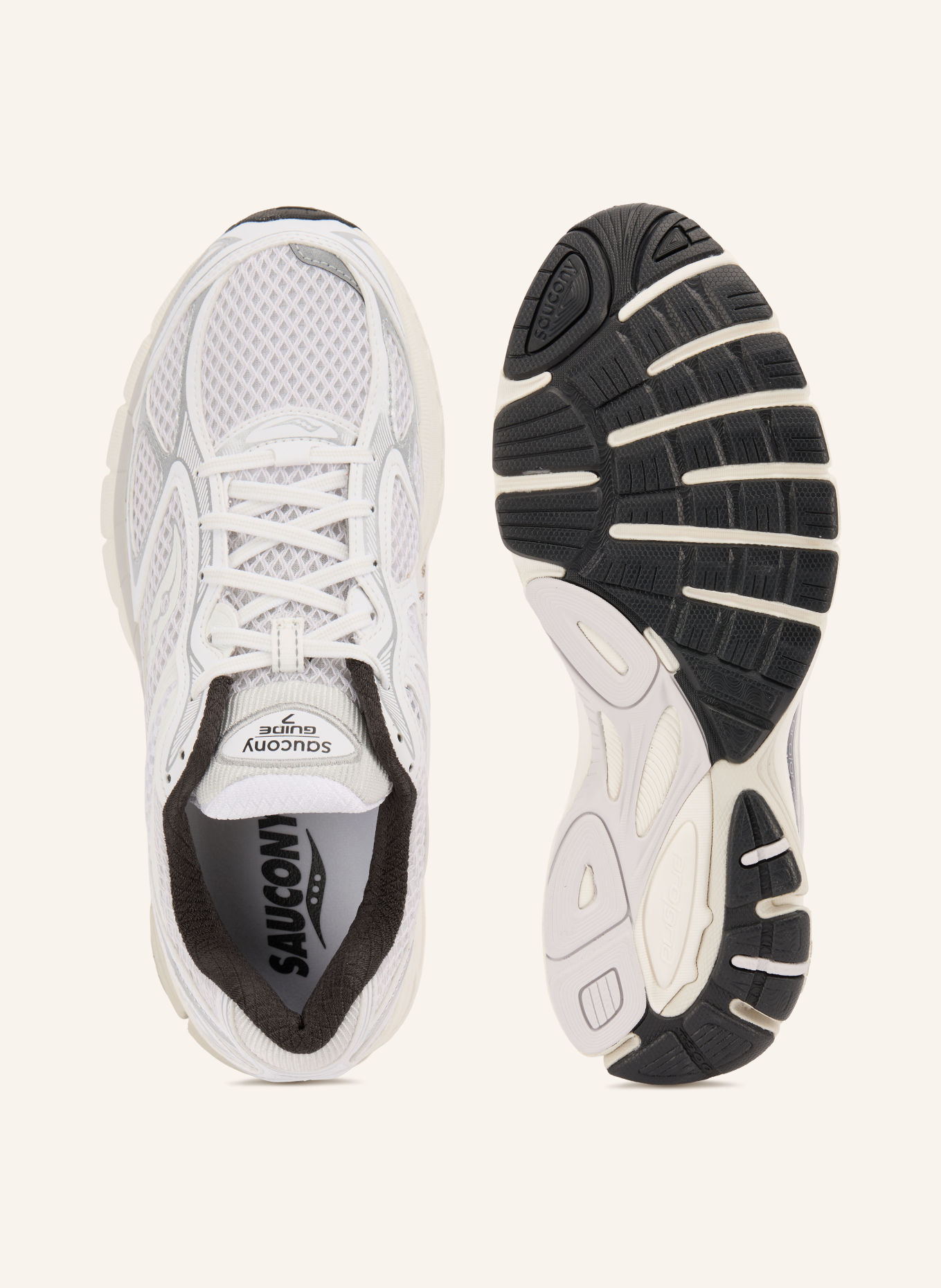 saucony Sneaker PROGRID GUIDE 7: WHITE / SILVER