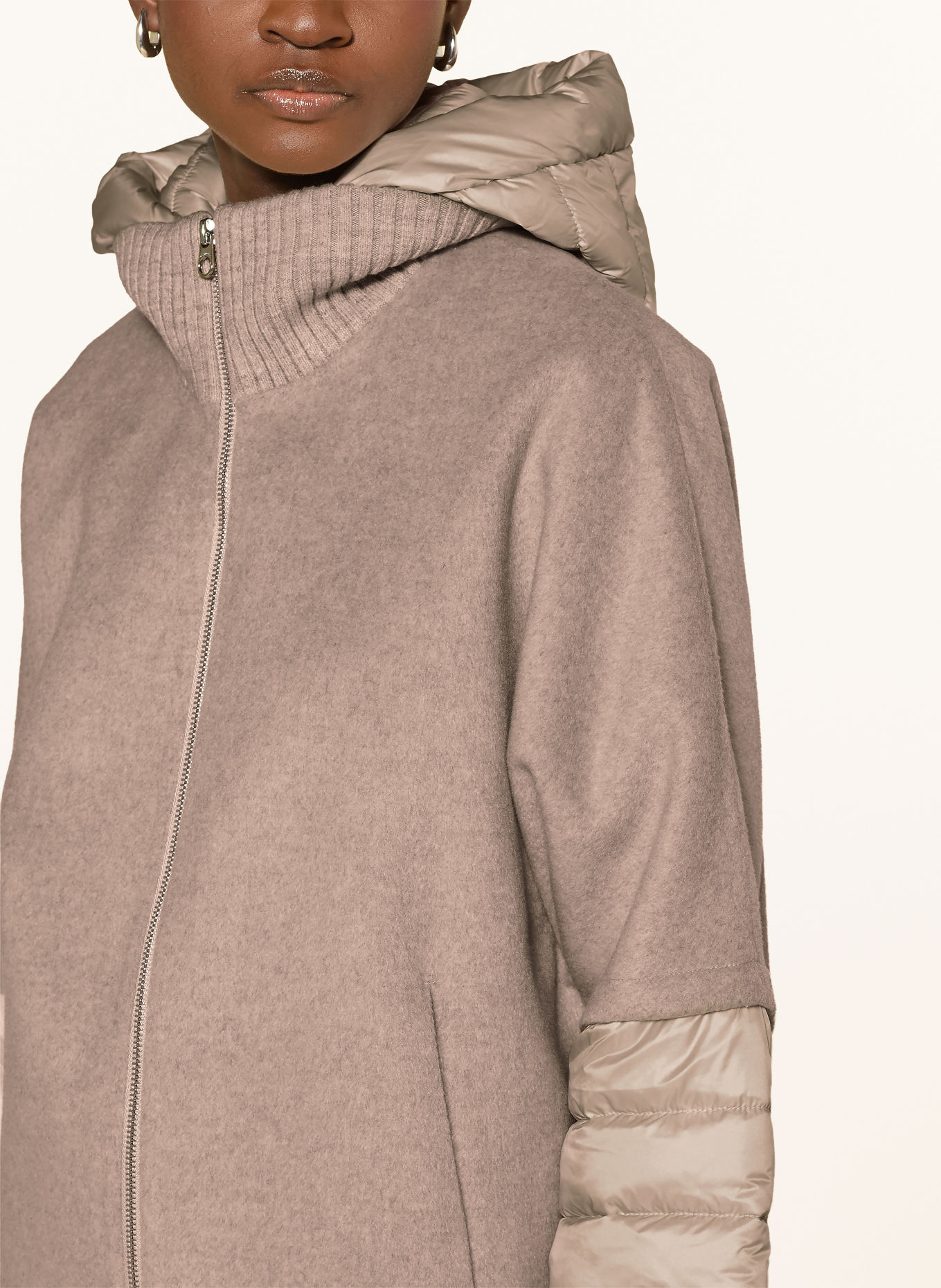 MILESTONE Jacke MSAZALEA im Materialmix: CAMEL / BEIGE