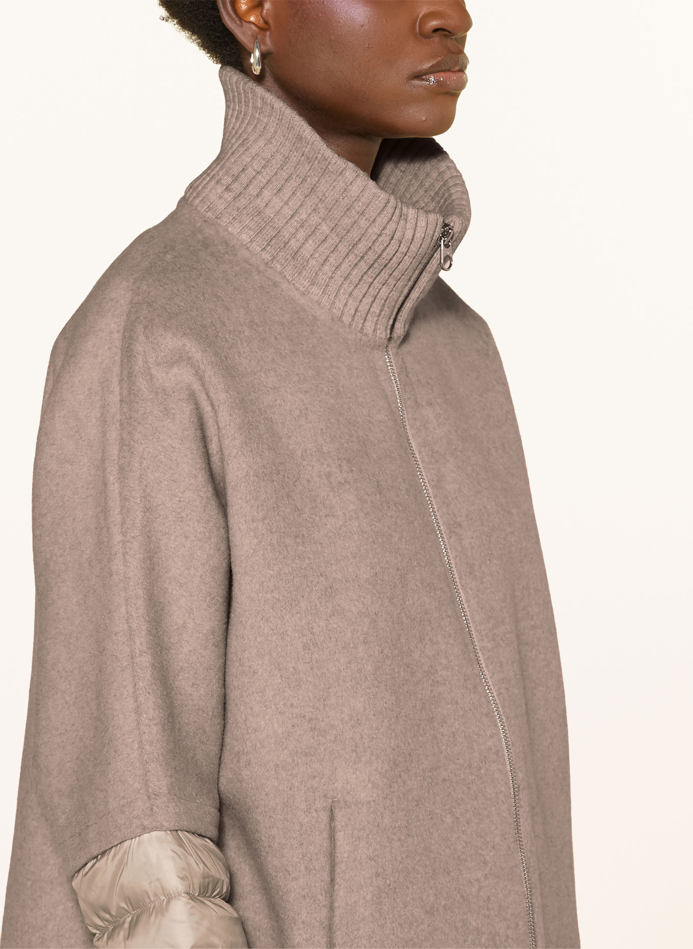 MILESTONE Jacke MSAZALEA im Materialmix: CAMEL / BEIGE