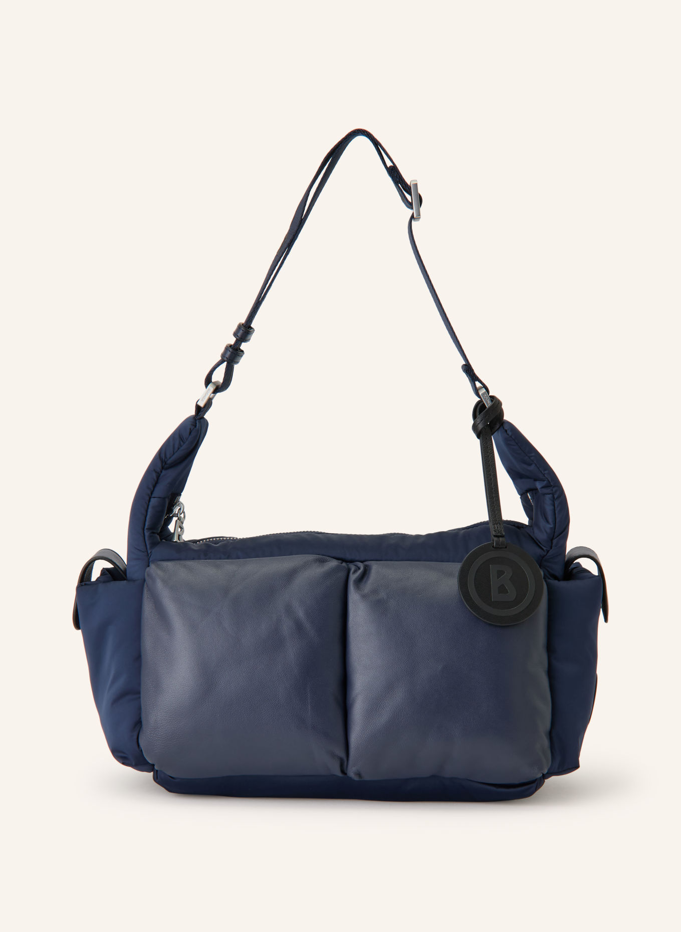 BOGNER Schoudertas GLETSCH BENIE: DONKERBLAUW / ZILVER