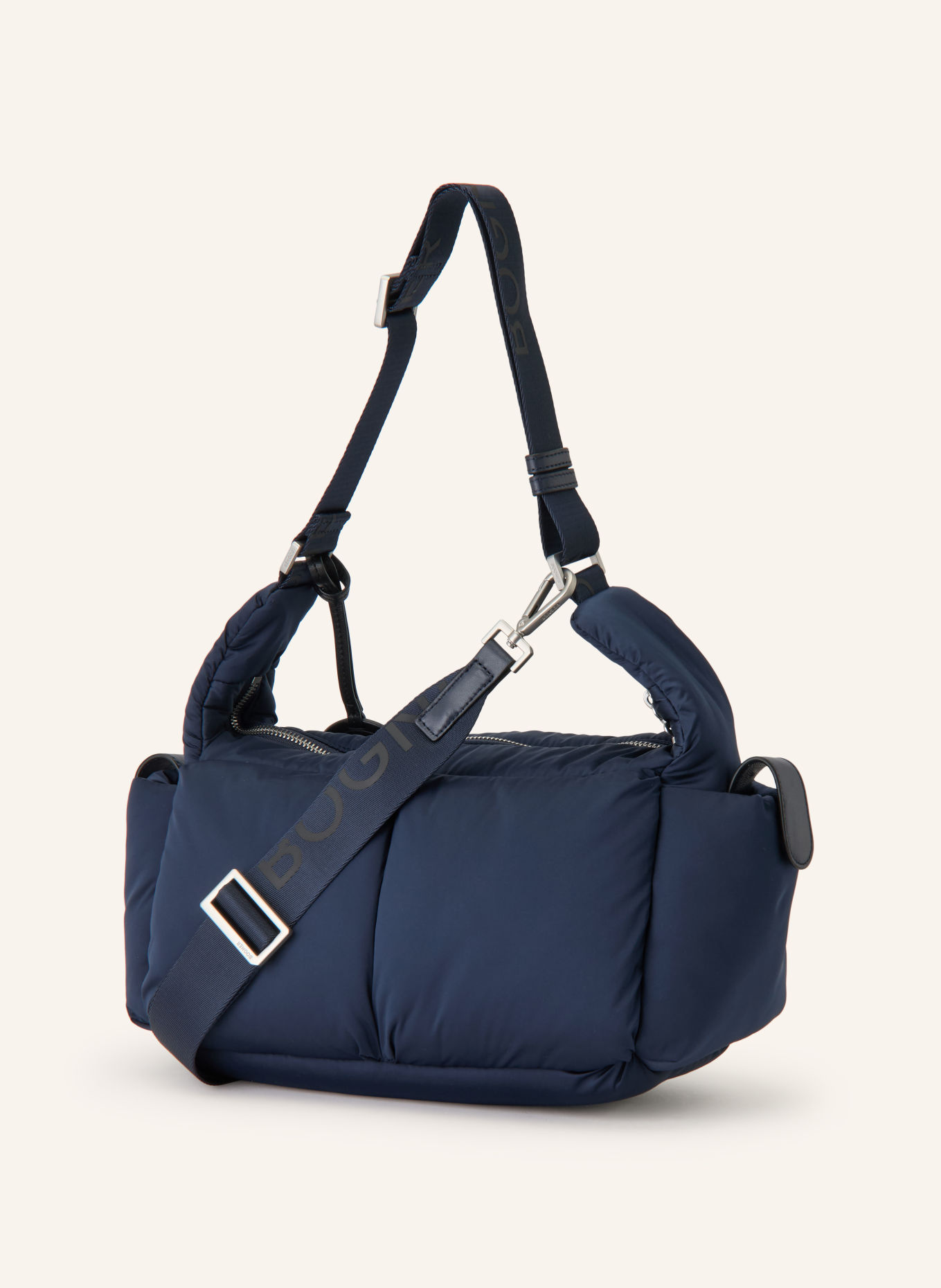 BOGNER Schoudertas GLETSCH BENIE: DONKERBLAUW / ZILVER