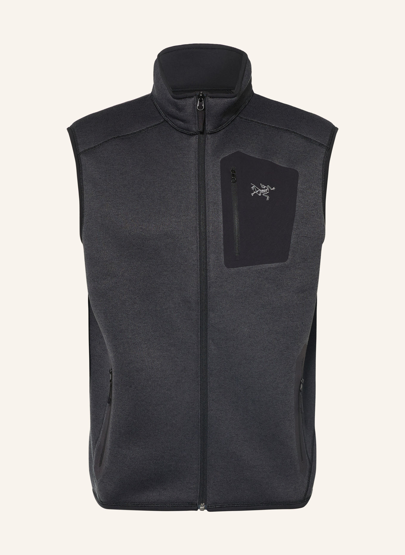 ARC'TERYX Veste polaire sans manches COVERT: NOIR