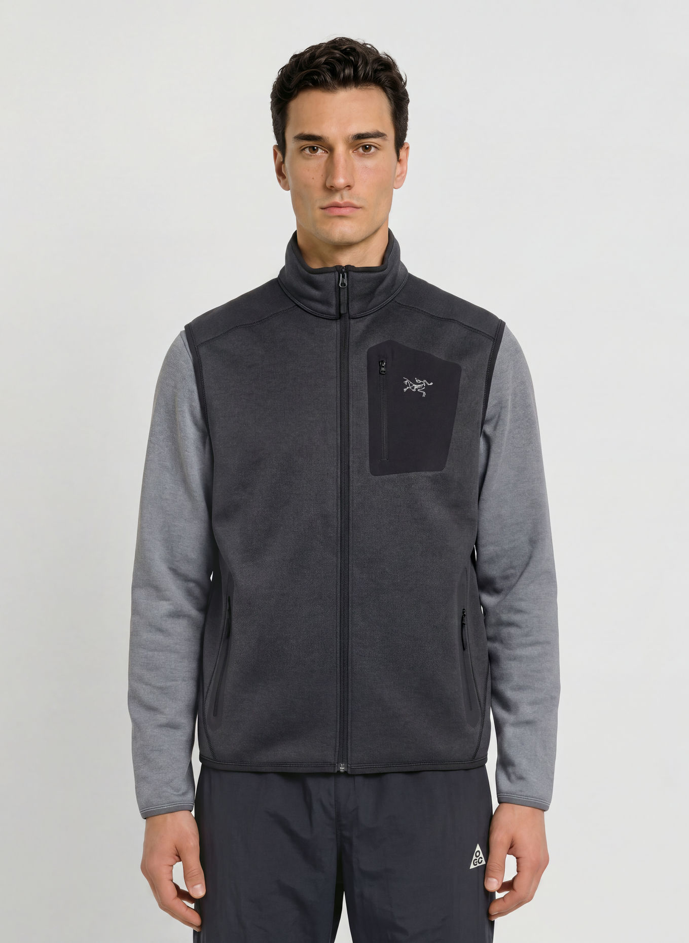 ARC'TERYX Veste polaire sans manches COVERT: NOIR