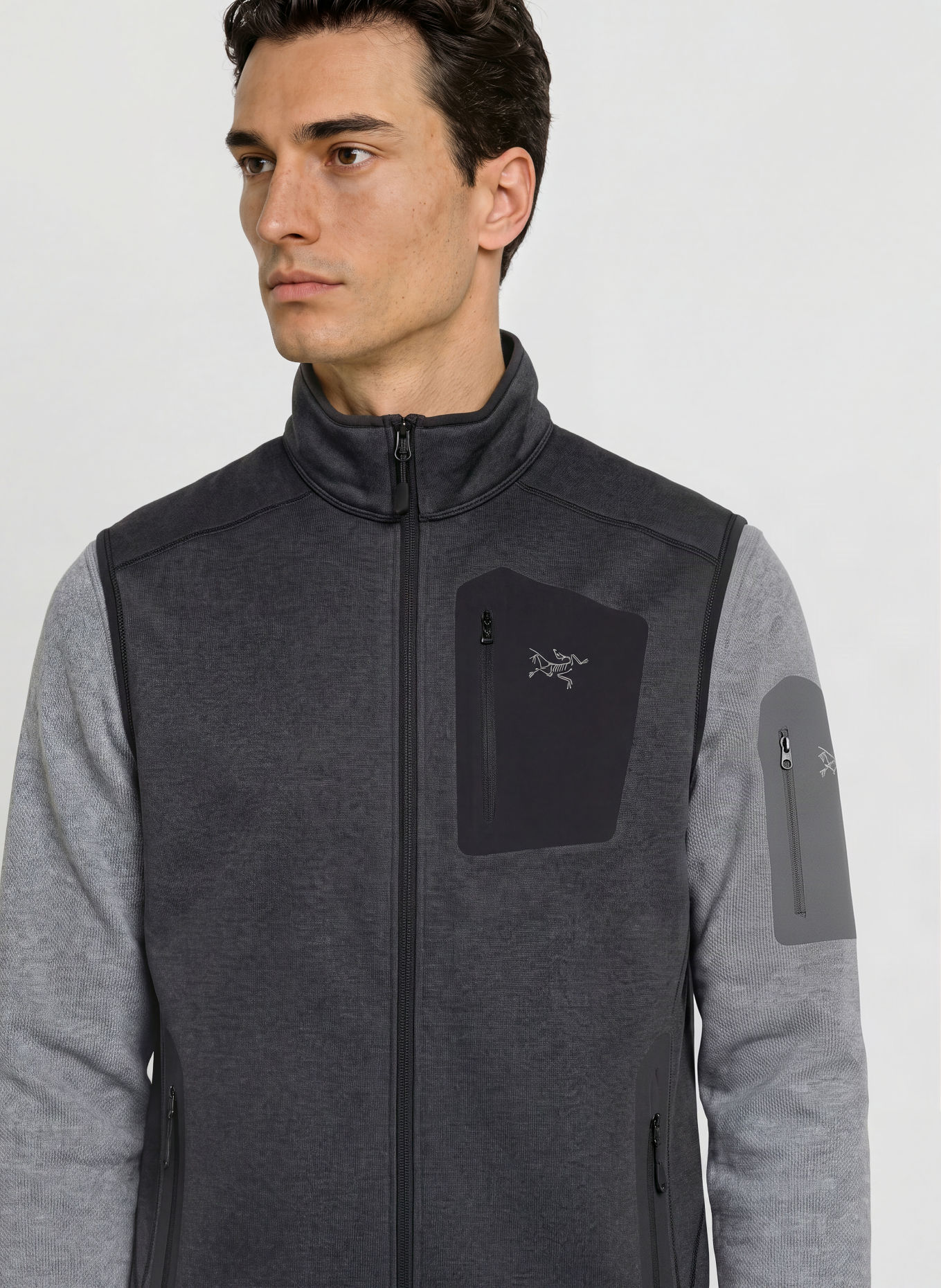 ARC'TERYX Veste polaire sans manches COVERT: NOIR