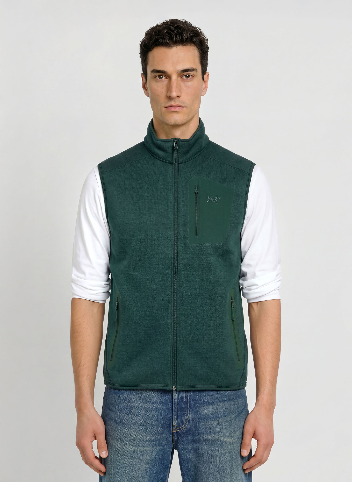 ARC'TERYX COVERT Knitted Fleece Vest: DARK GREEN