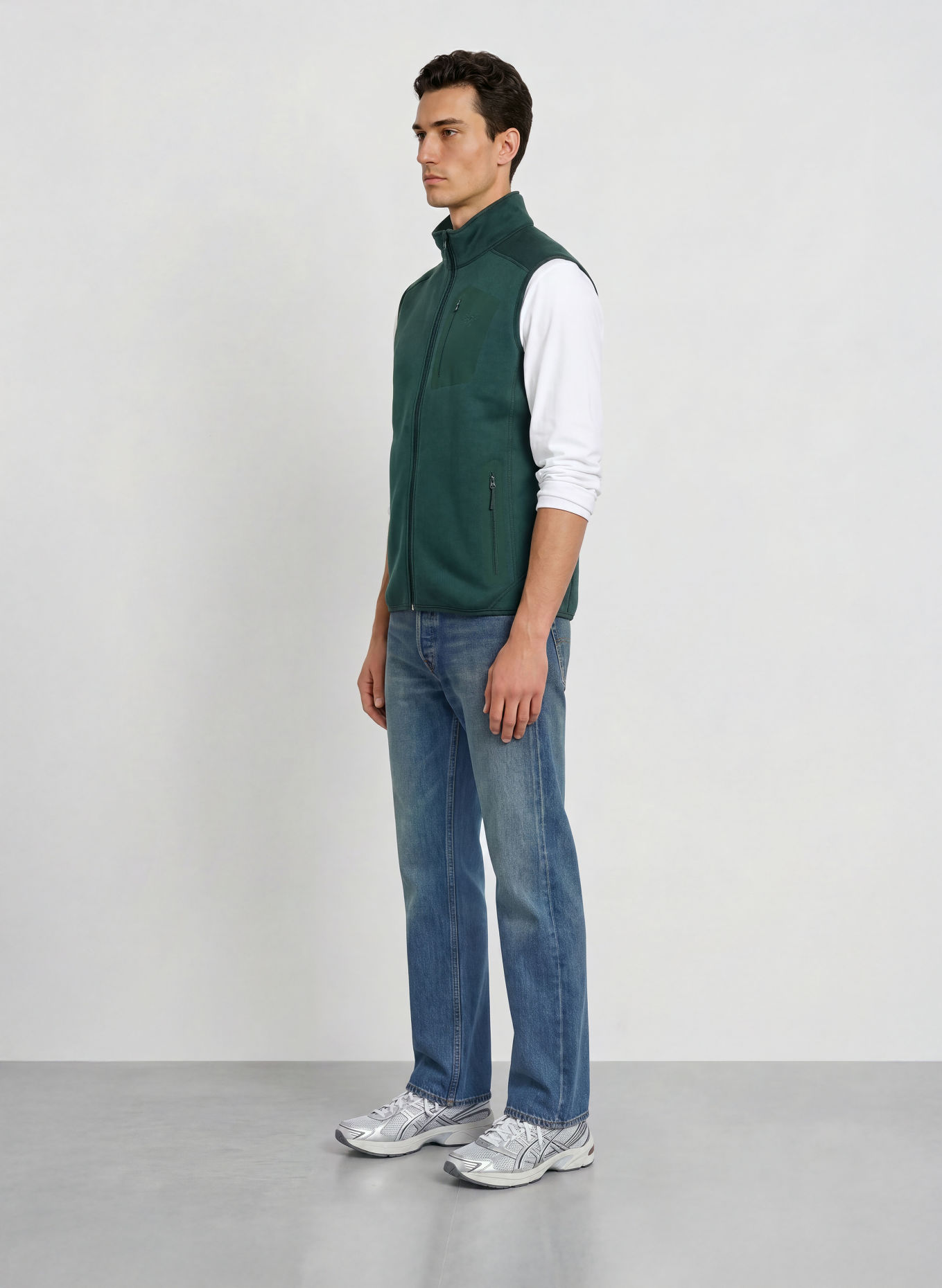 ARC'TERYX COVERT Knitted Fleece Vest: DARK GREEN