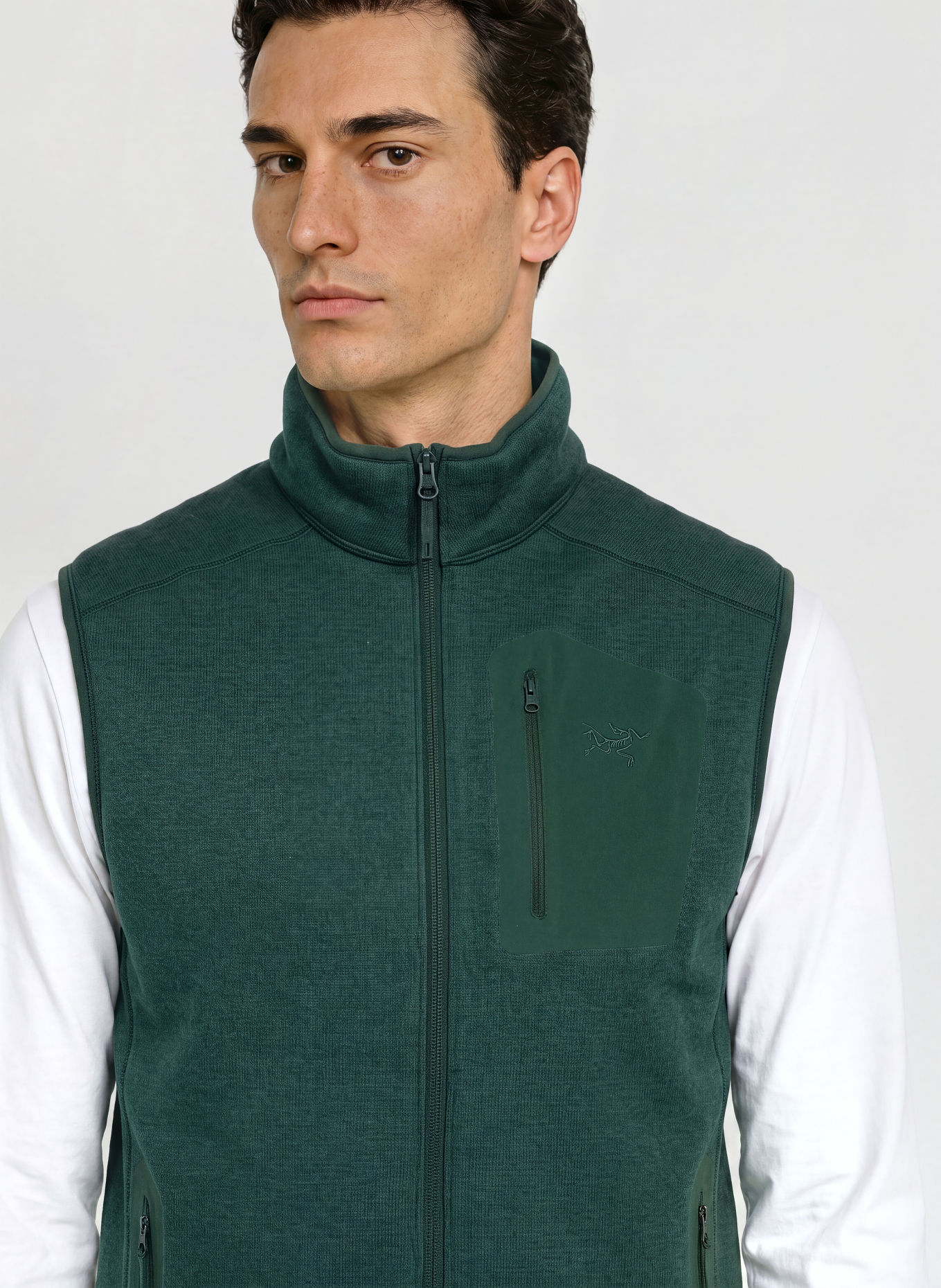 ARC'TERYX COVERT Knitted Fleece Vest: DARK GREEN