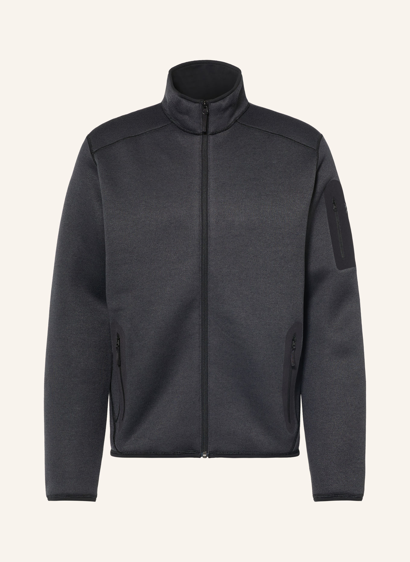 ARC'TERYX Gebreide Fleecejas COVERT: ZWART