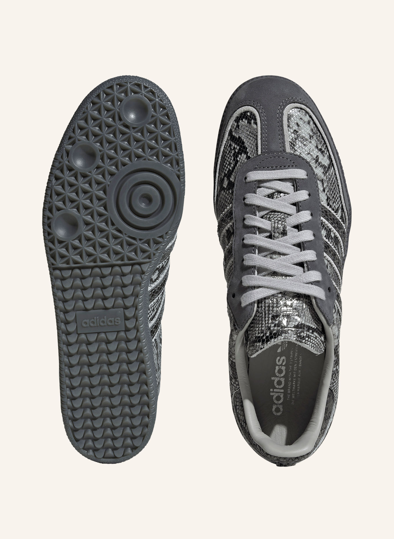 adidas Originals Sneakers SAMBA OG: GRIJS / ZILVER / DONKERGRIJS