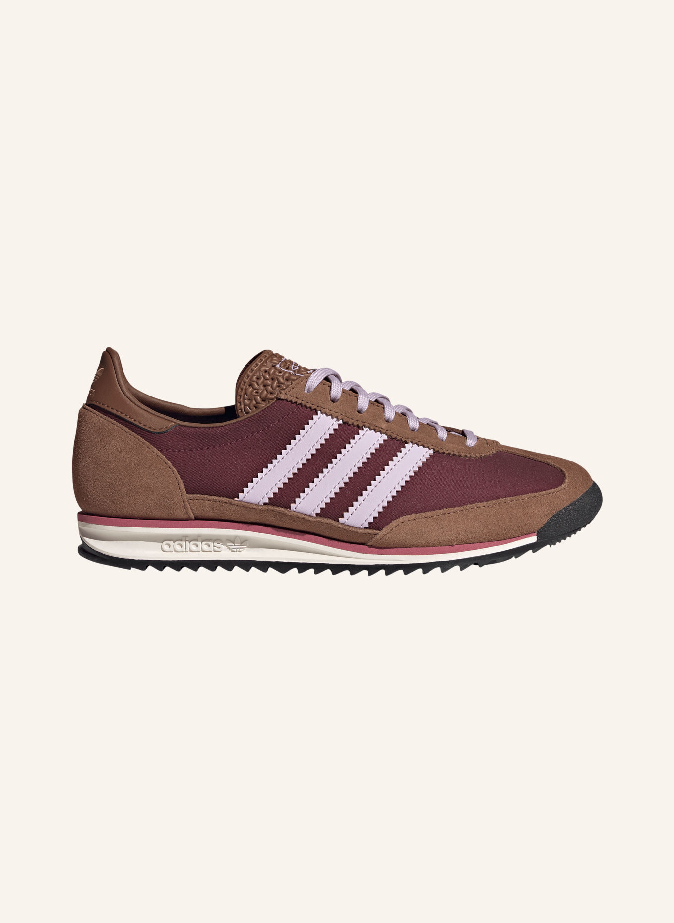 adidas Originals ADIDAS ORIGINALS SL 72 Sneakers: DARK RED / BROWN / LIGHT PURPLE