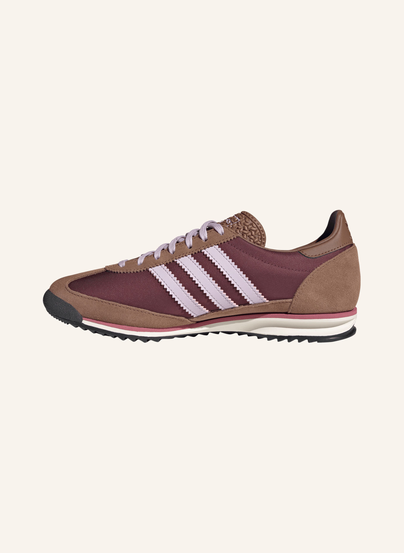 adidas Originals ADIDAS ORIGINALS SL 72 Sneakers: DARK RED / BROWN / LIGHT PURPLE