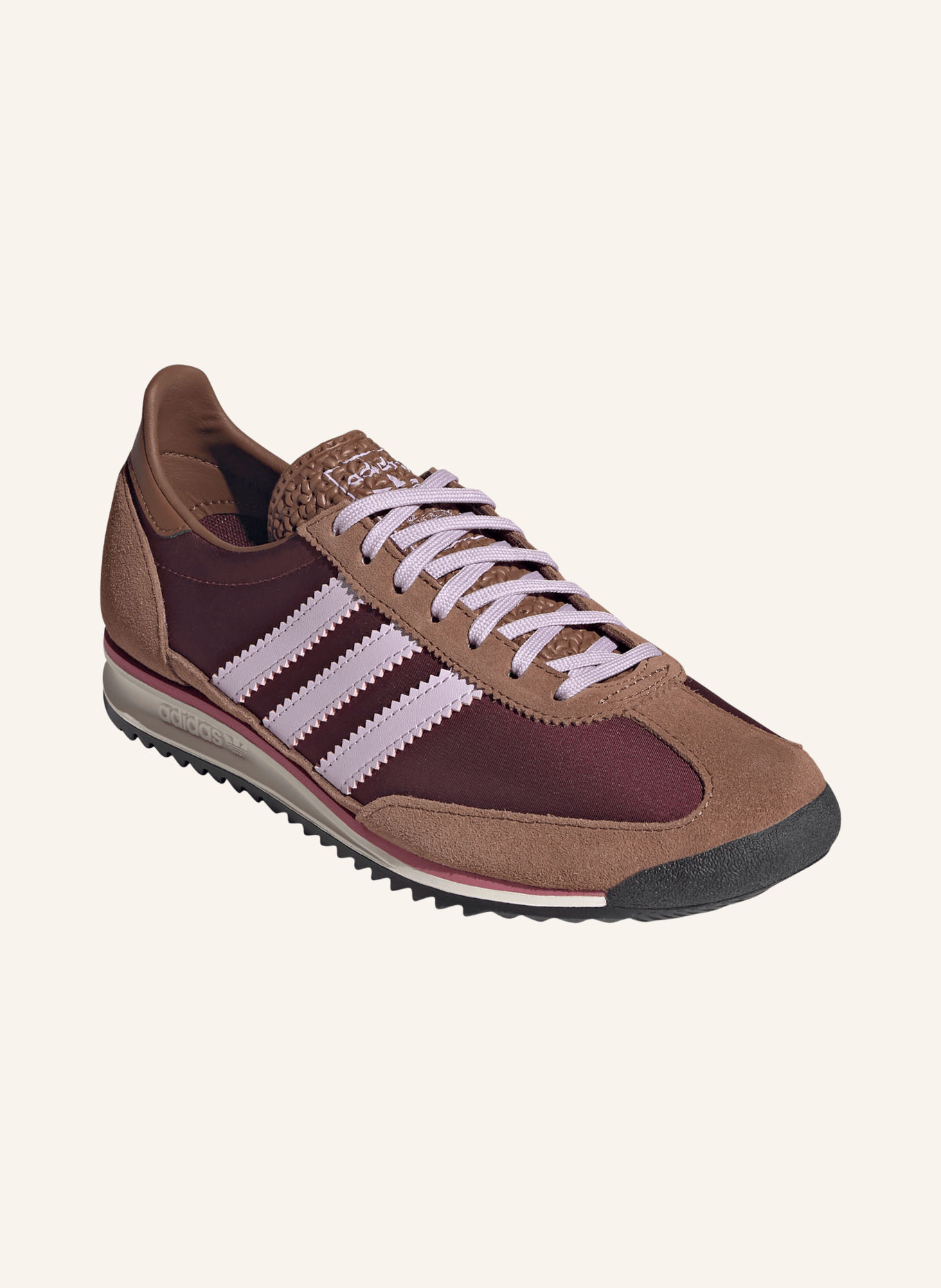 adidas Originals ADIDAS ORIGINALS SL 72 Sneakers: DARK RED / BROWN / LIGHT PURPLE