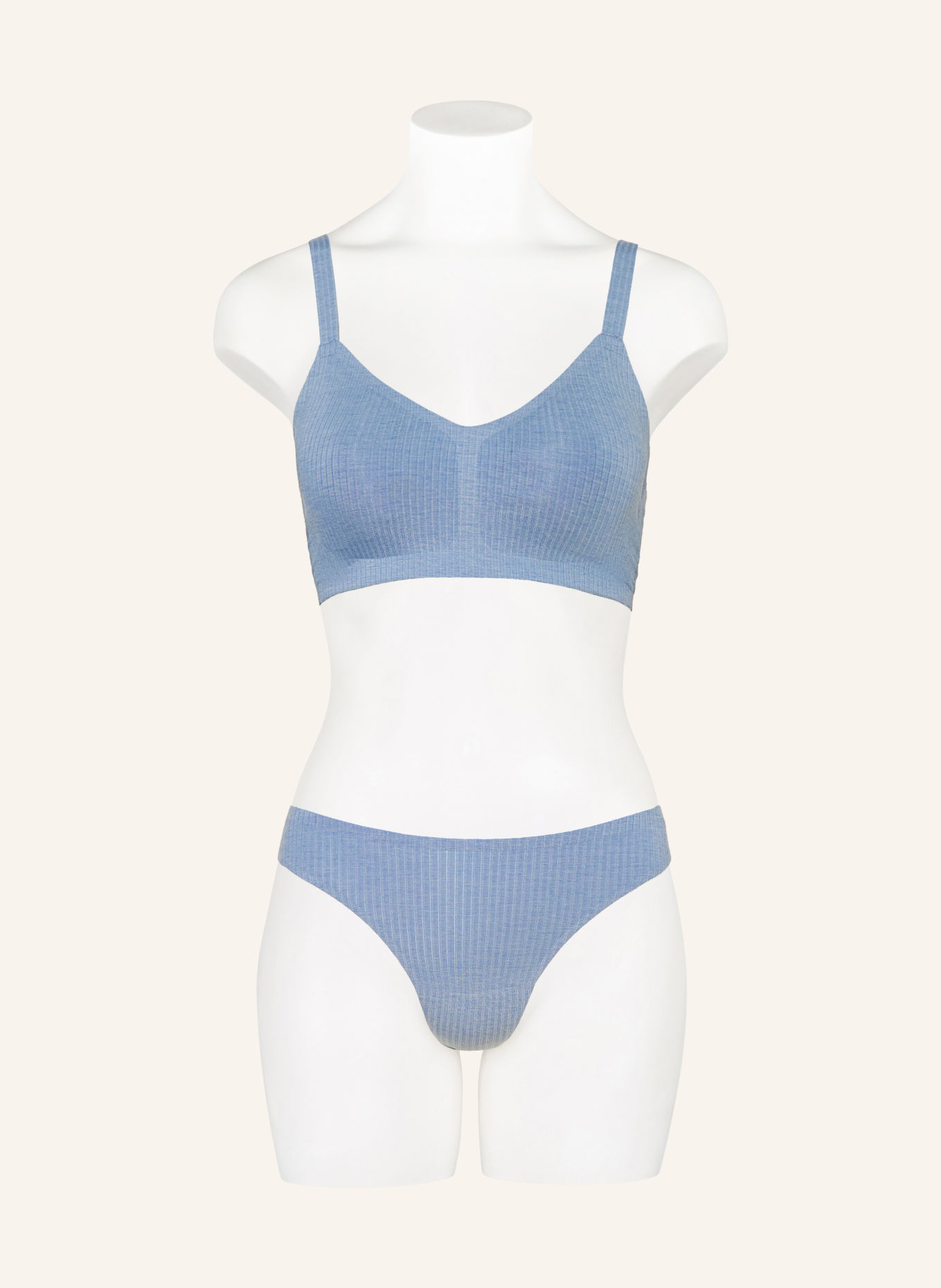 sloggi Bustier ZERO FEEL PURE: BLAUWGRIJS