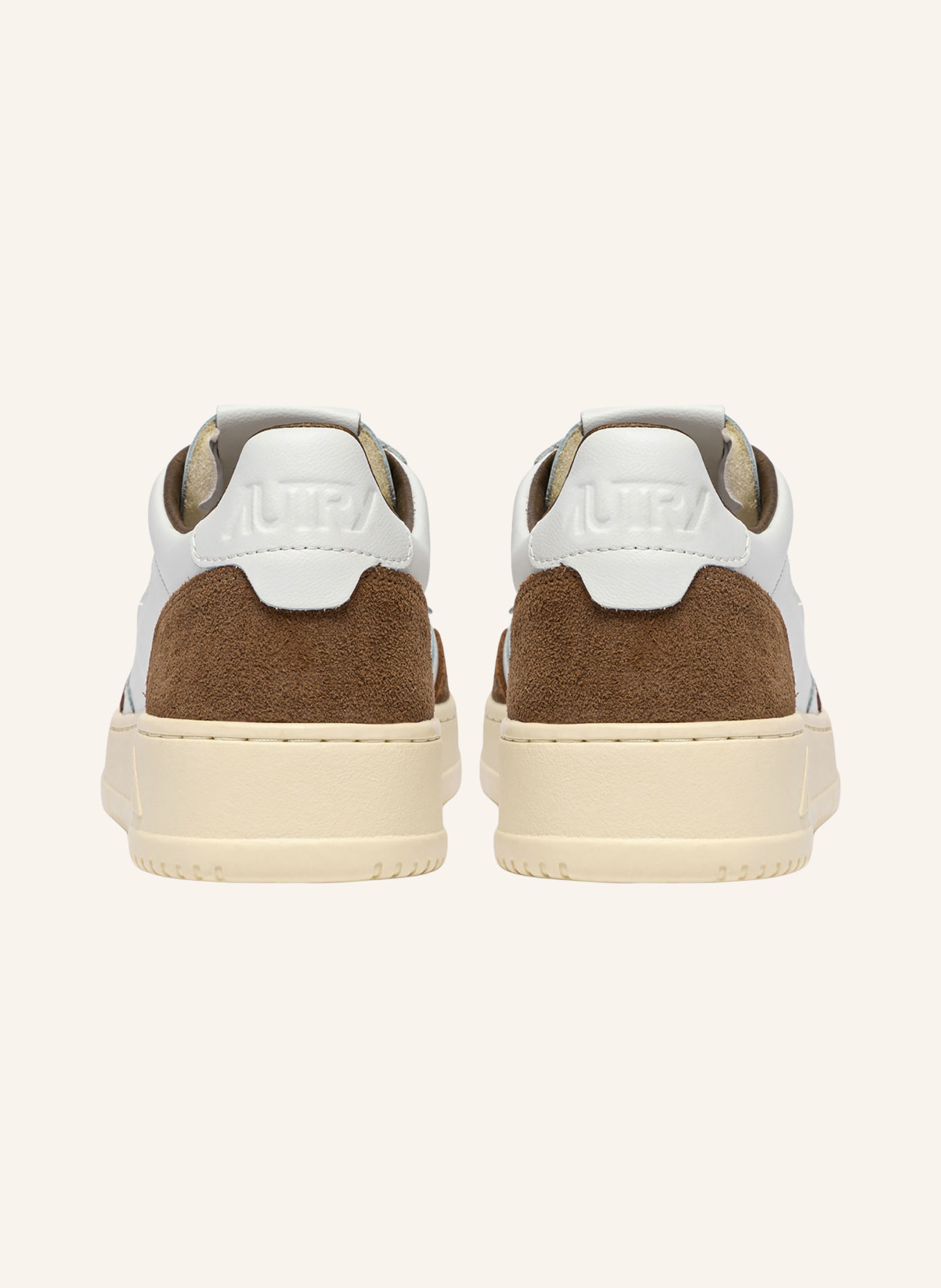 AUTRY Sneaker MEDALIST LOW FT: WEISS / DUNKELBRAUN