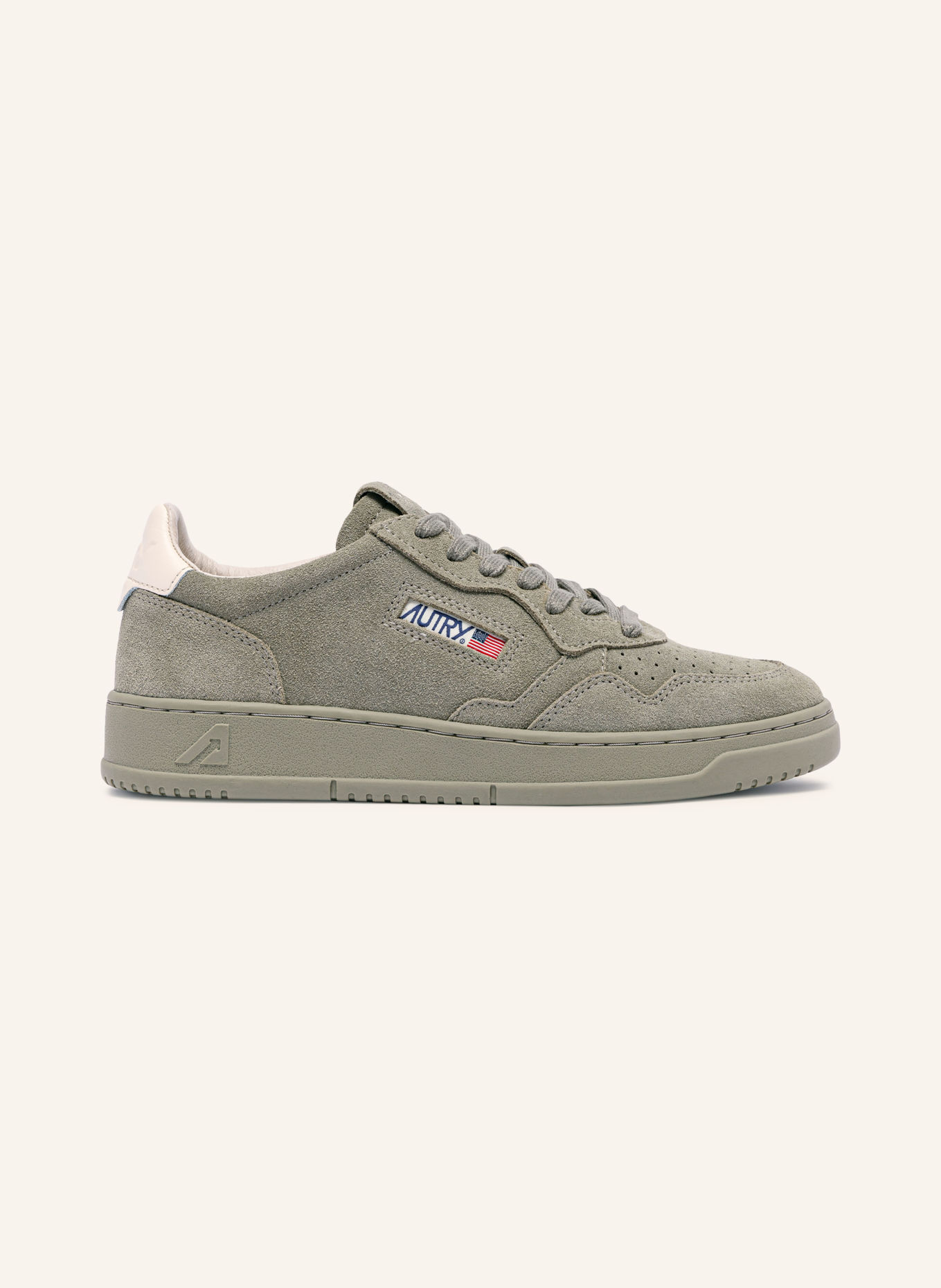 AUTRY Sneakers MEDALIST LOW: OLIJF / CRÈME