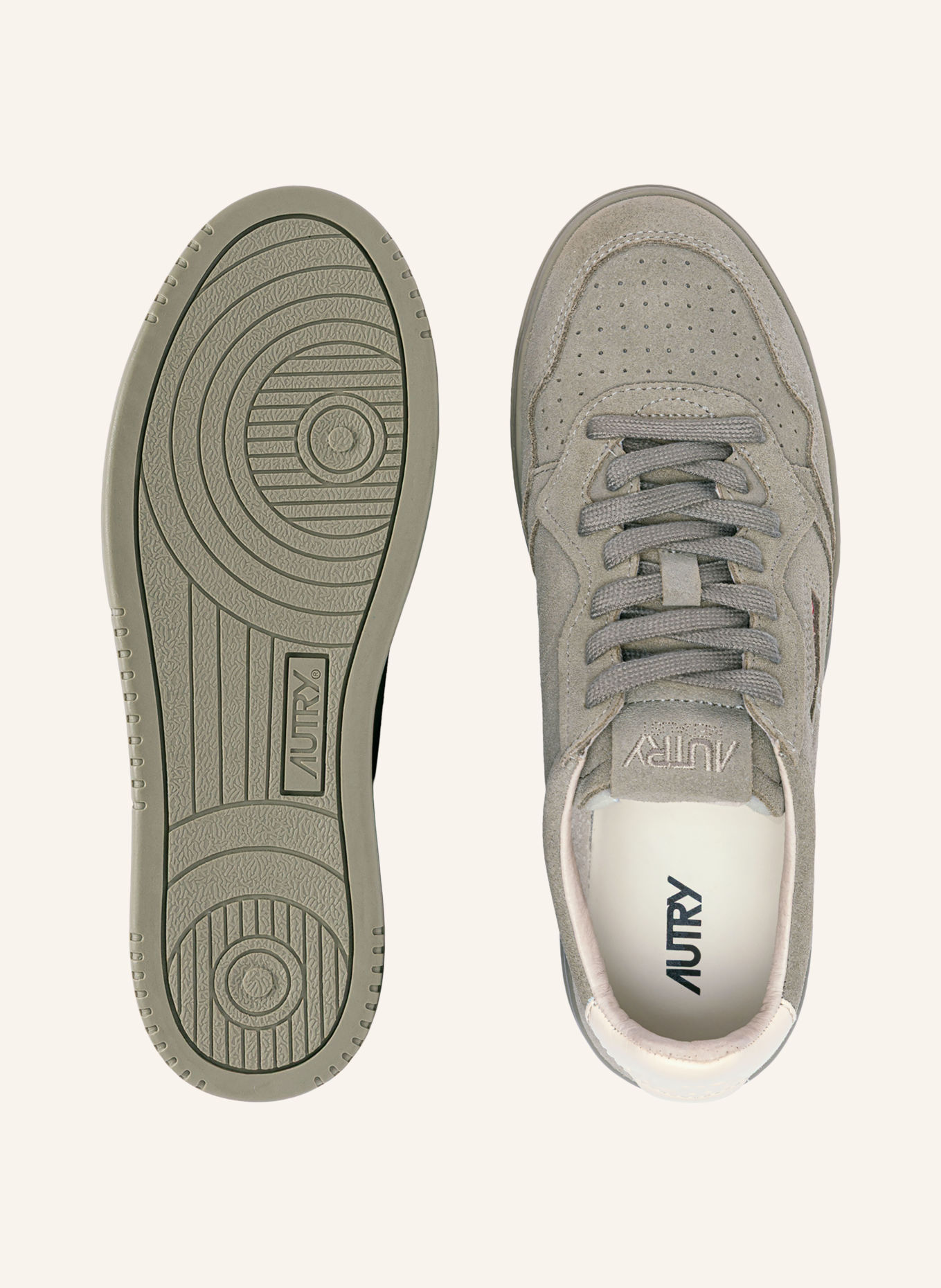 AUTRY Sneakers MEDALIST LOW: OLIJF / CRÈME