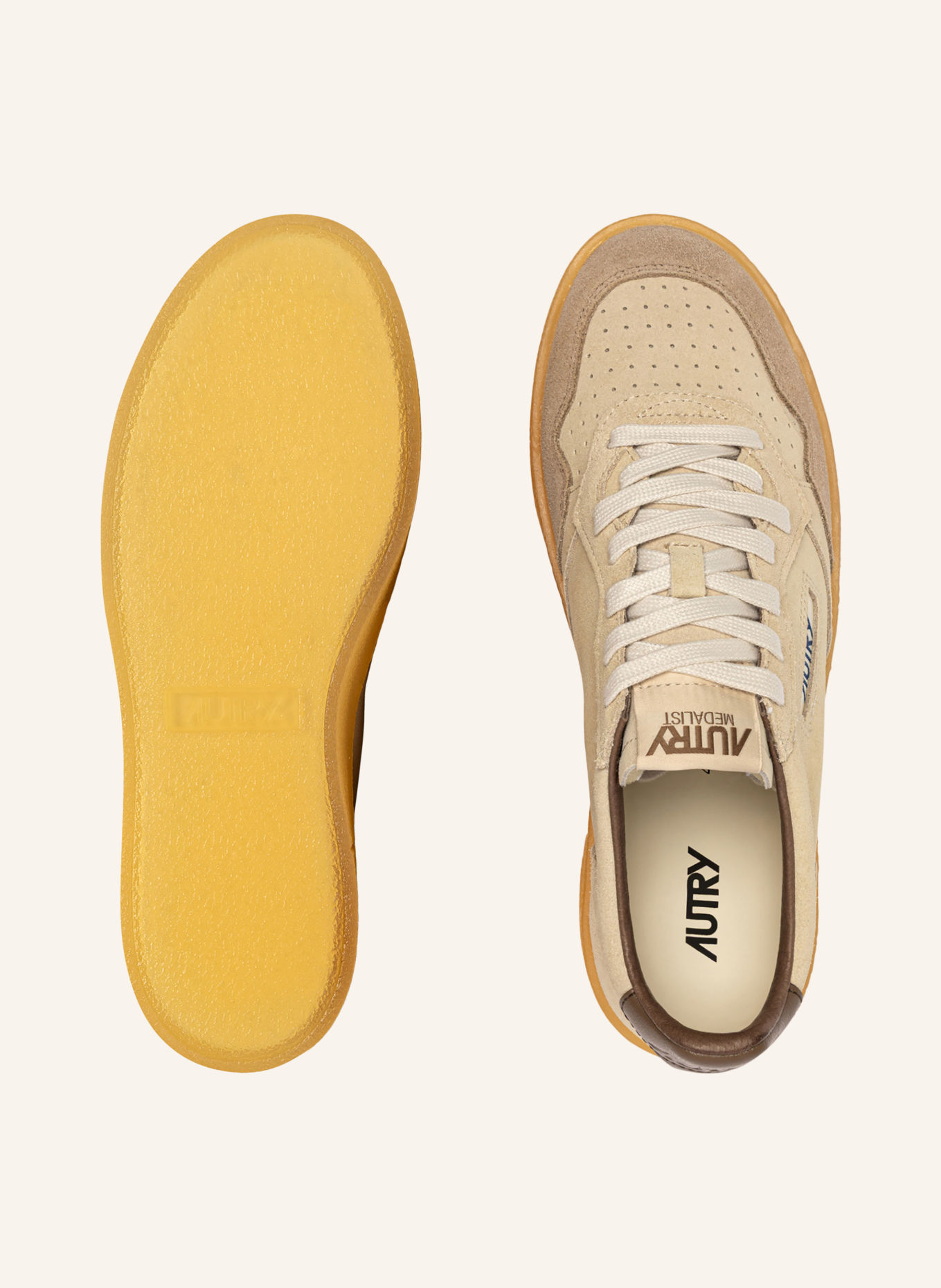 AUTRY Sneakers MEDALIST LOW: BEIGE / BRUIN